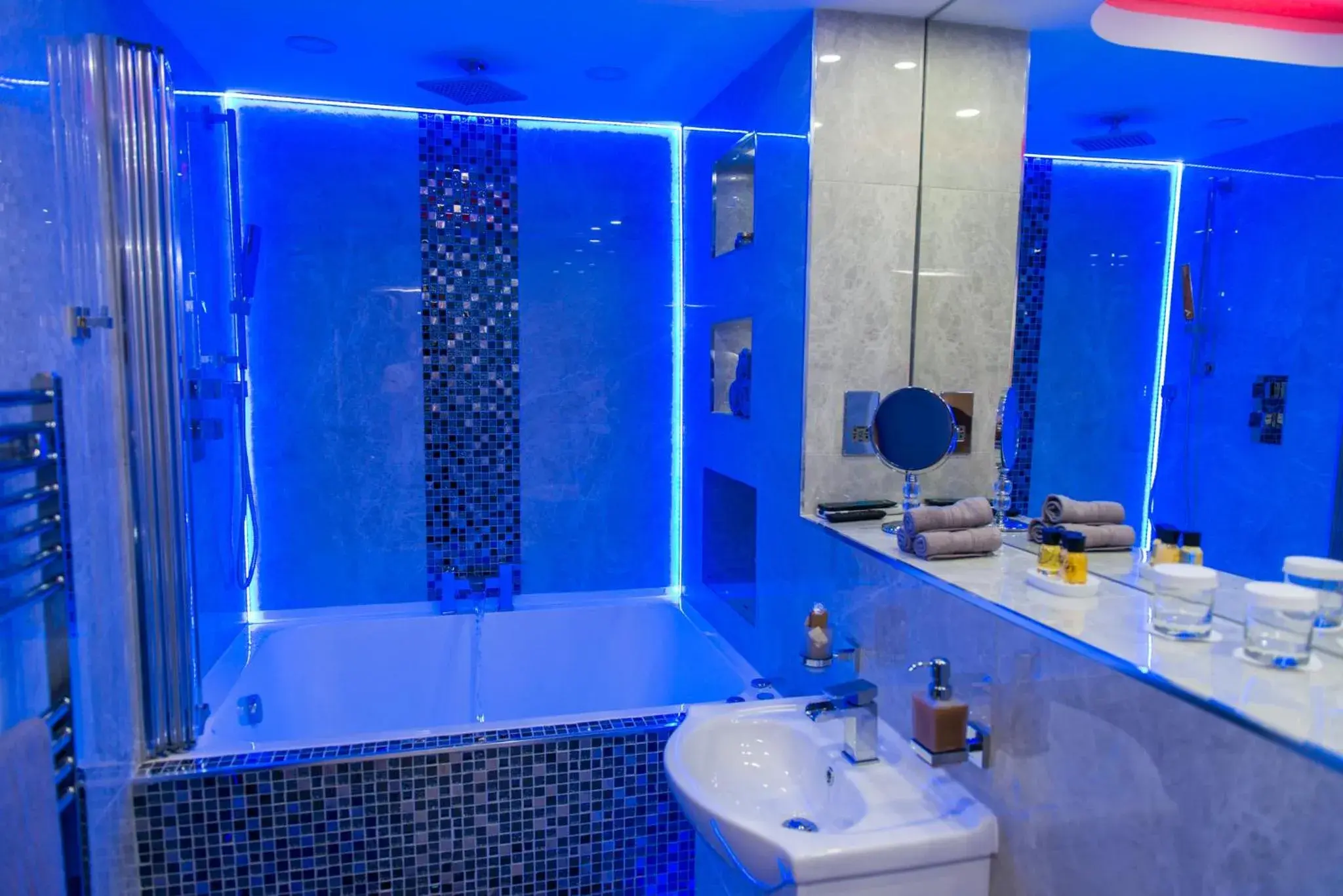 Bathroom in Aphrodite Suites Huddersfield