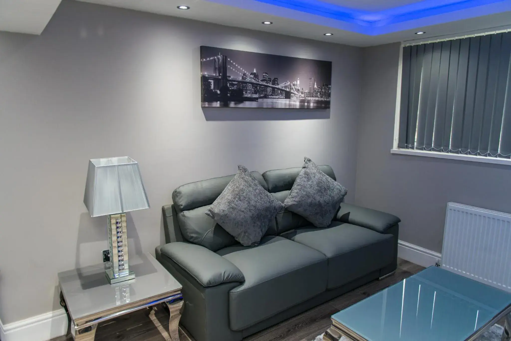 Living room, Seating Area in Aphrodite Suites Huddersfield