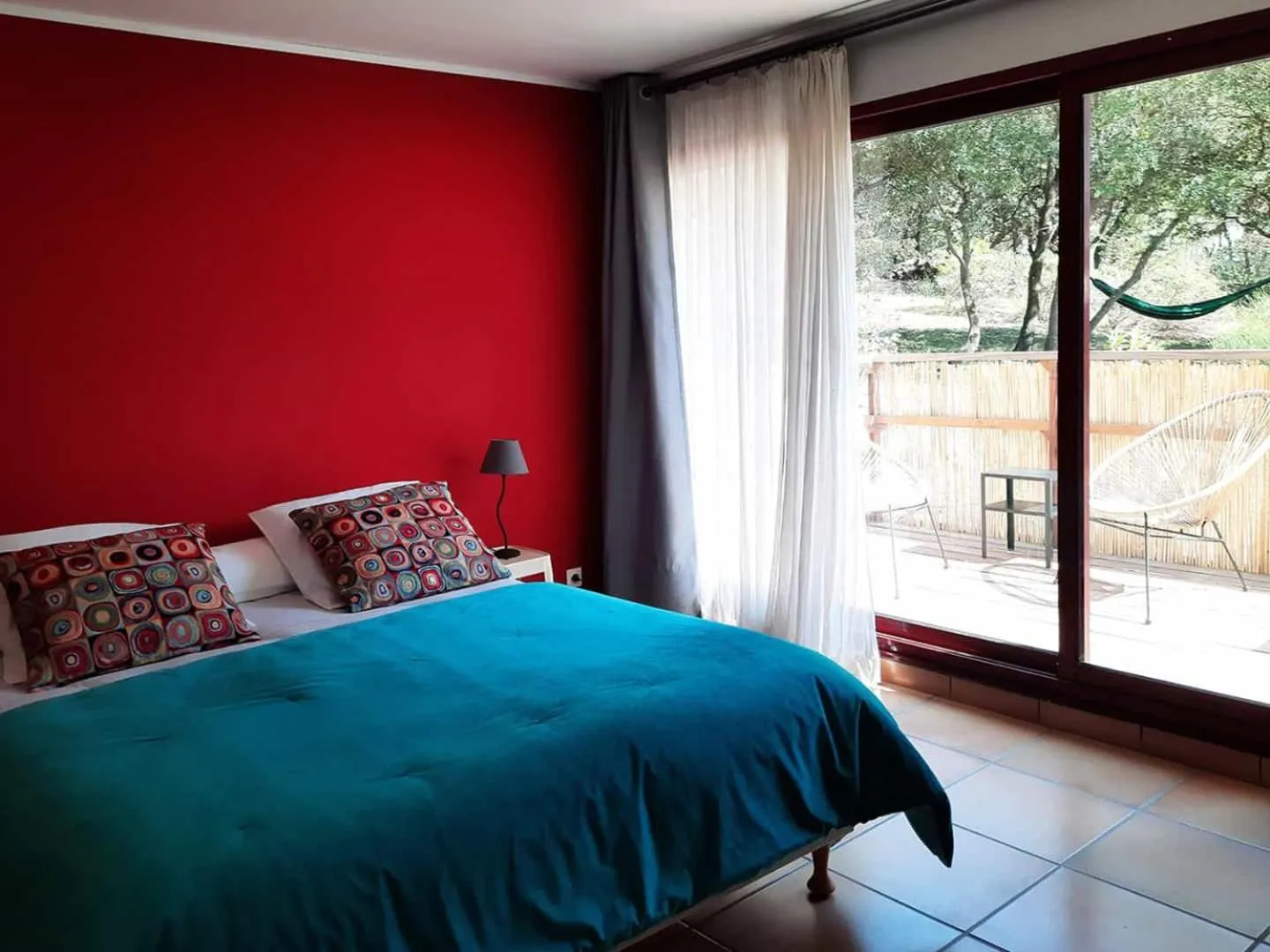 Balcony/Terrace, Bed in Le Clos des Chênes