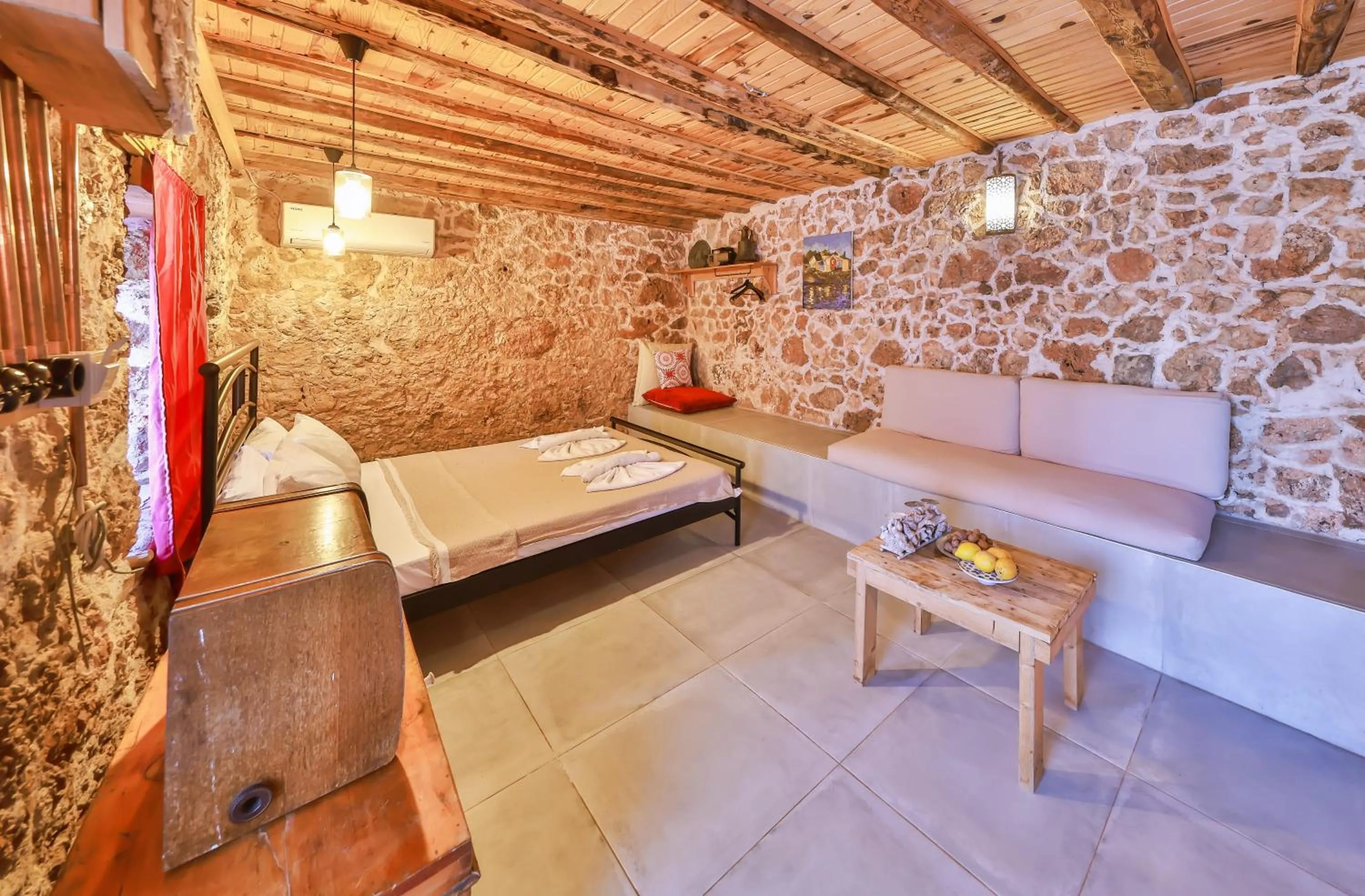 Bedroom, Bed in Bademlique Stone Rooms
