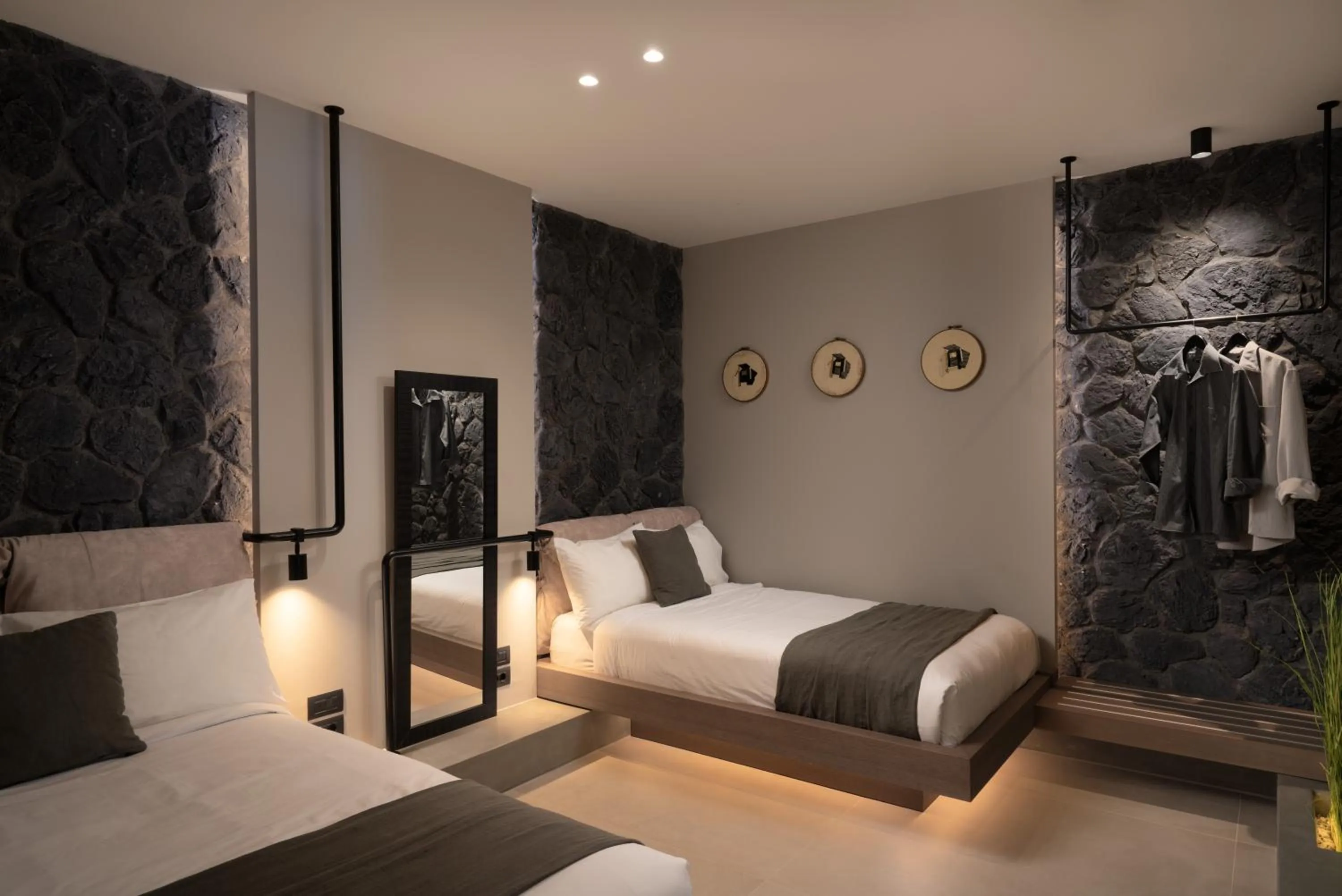 Bed in Apikia Santorini