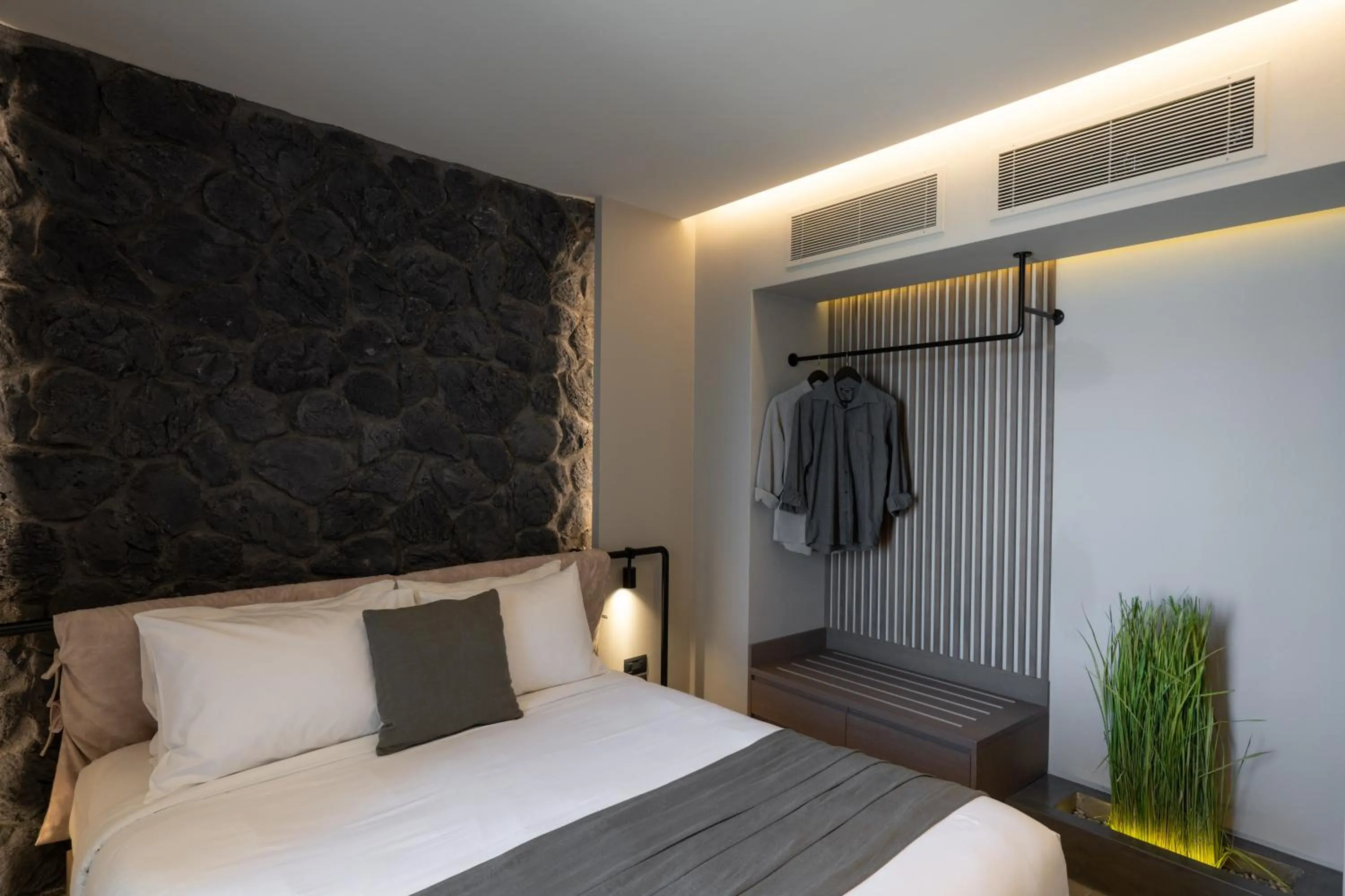 Bed in Apikia Santorini