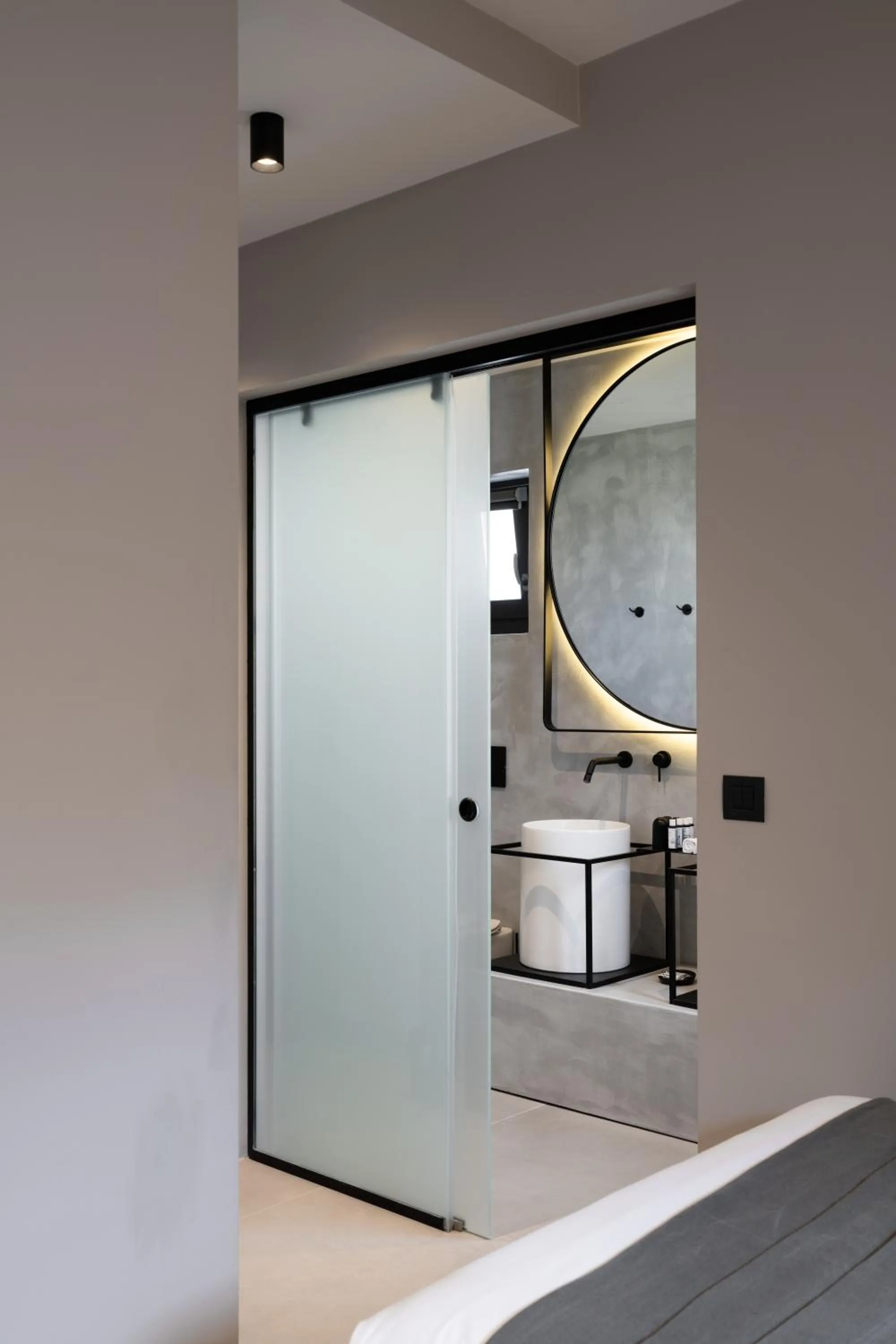 Shower in Apikia Santorini