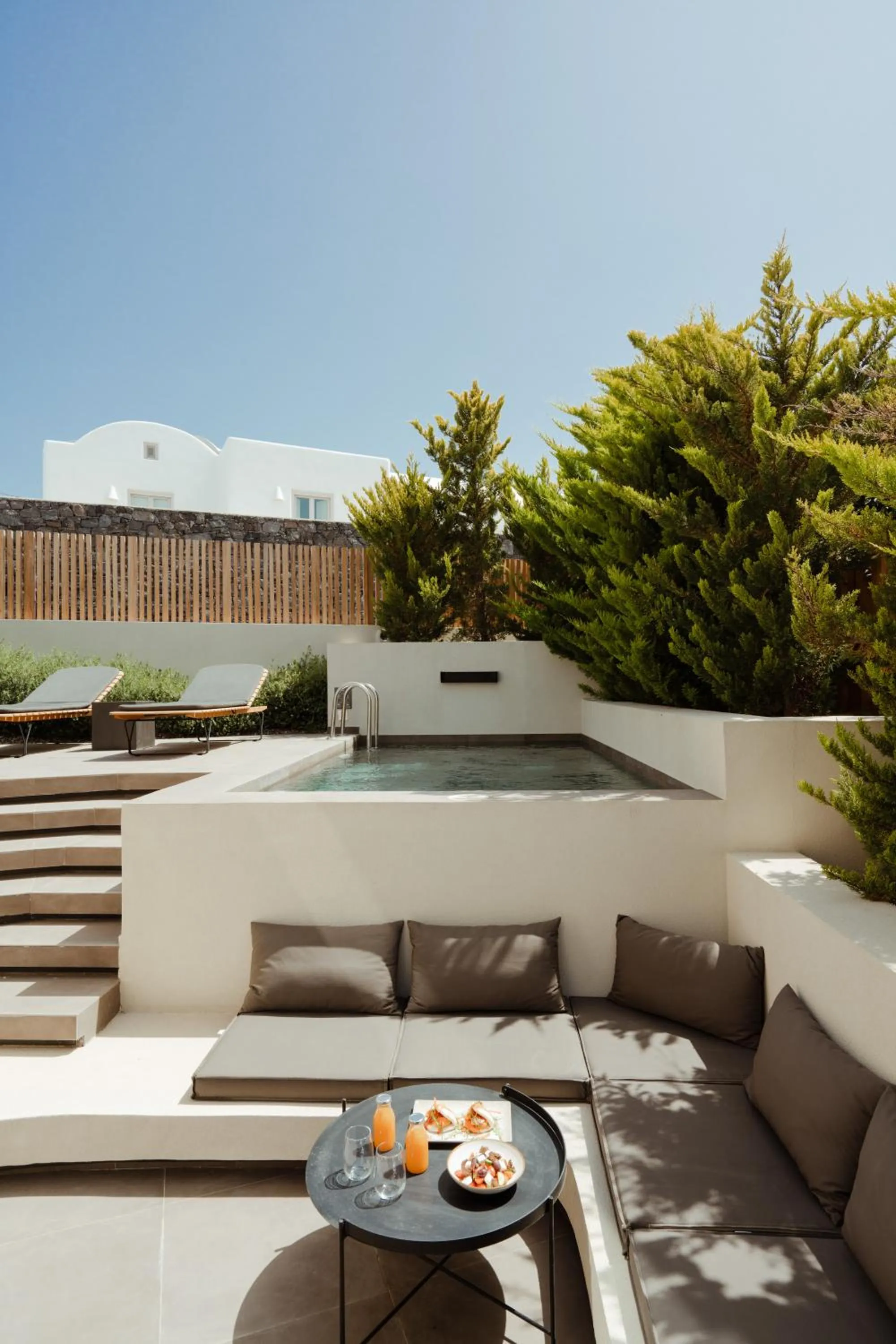 Patio in Apikia Santorini