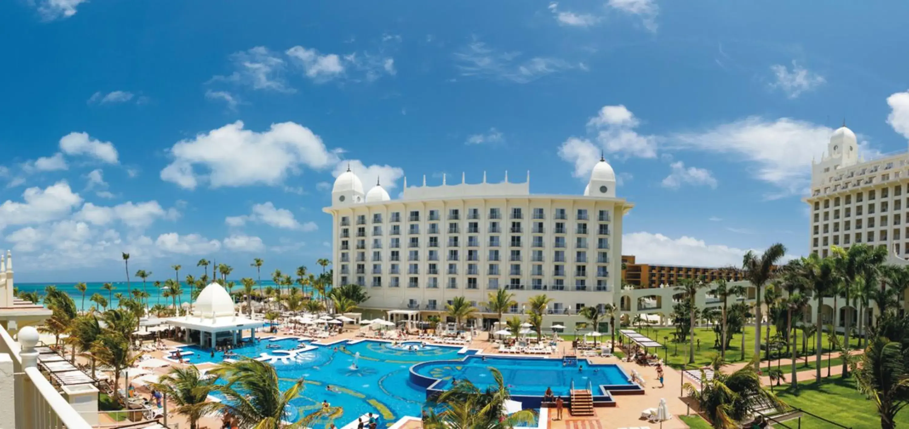Pool view in Riu Palace Aruba - All Inclusive Pool view in Riu Palace Aruba - All Inclusive