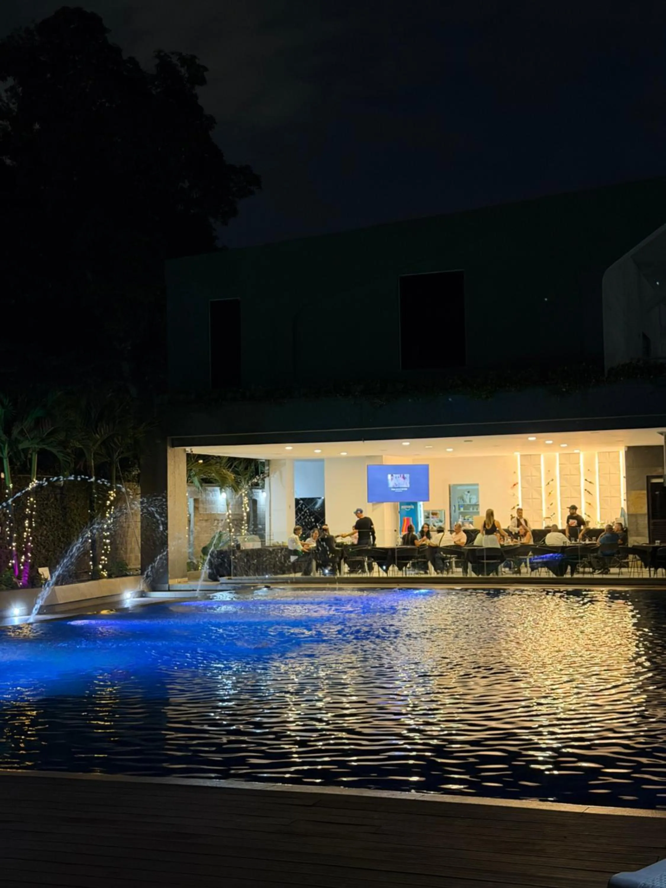 Pool view in Hotel Blue 66