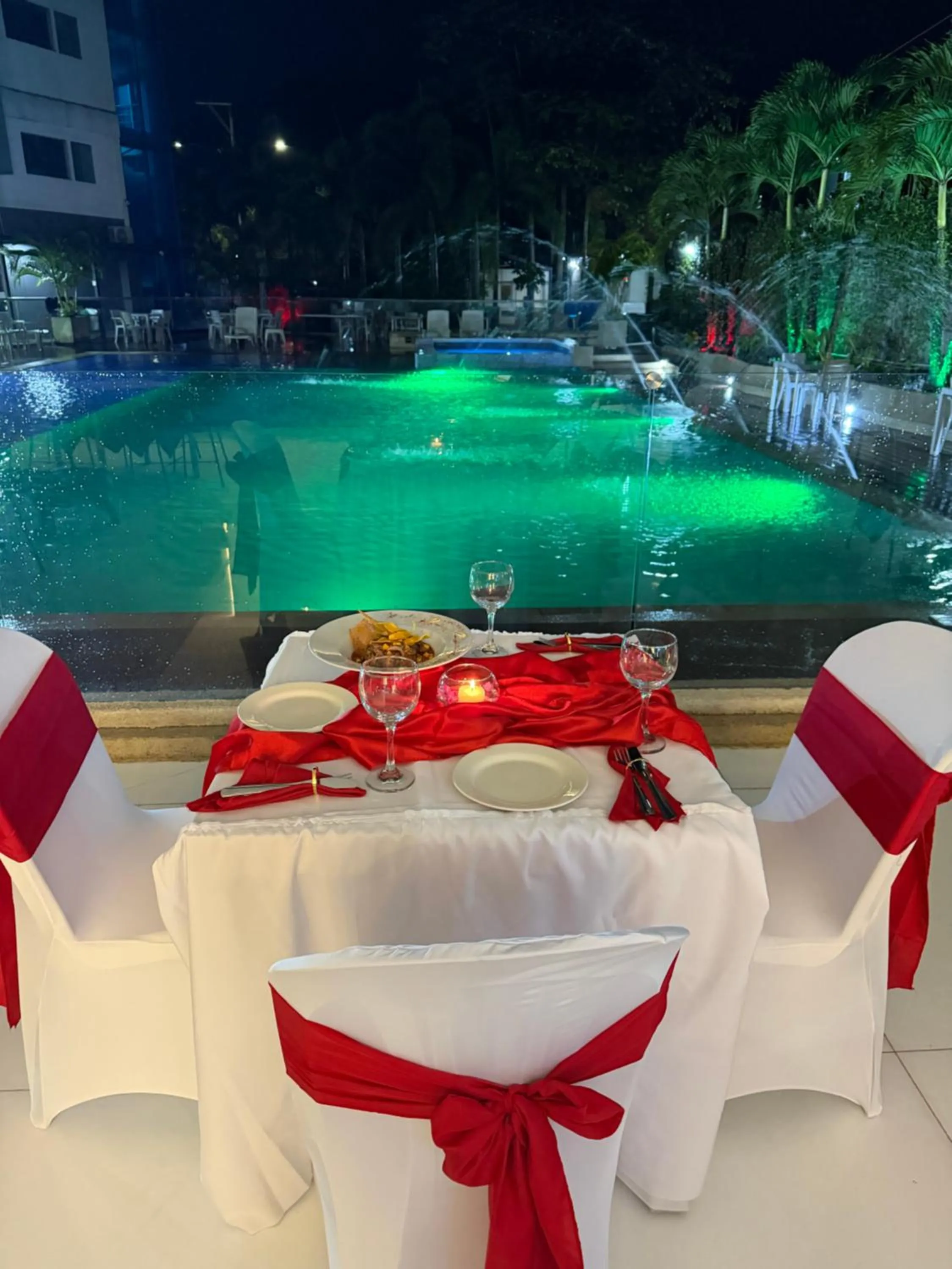 Pool view in Hotel Blue 66