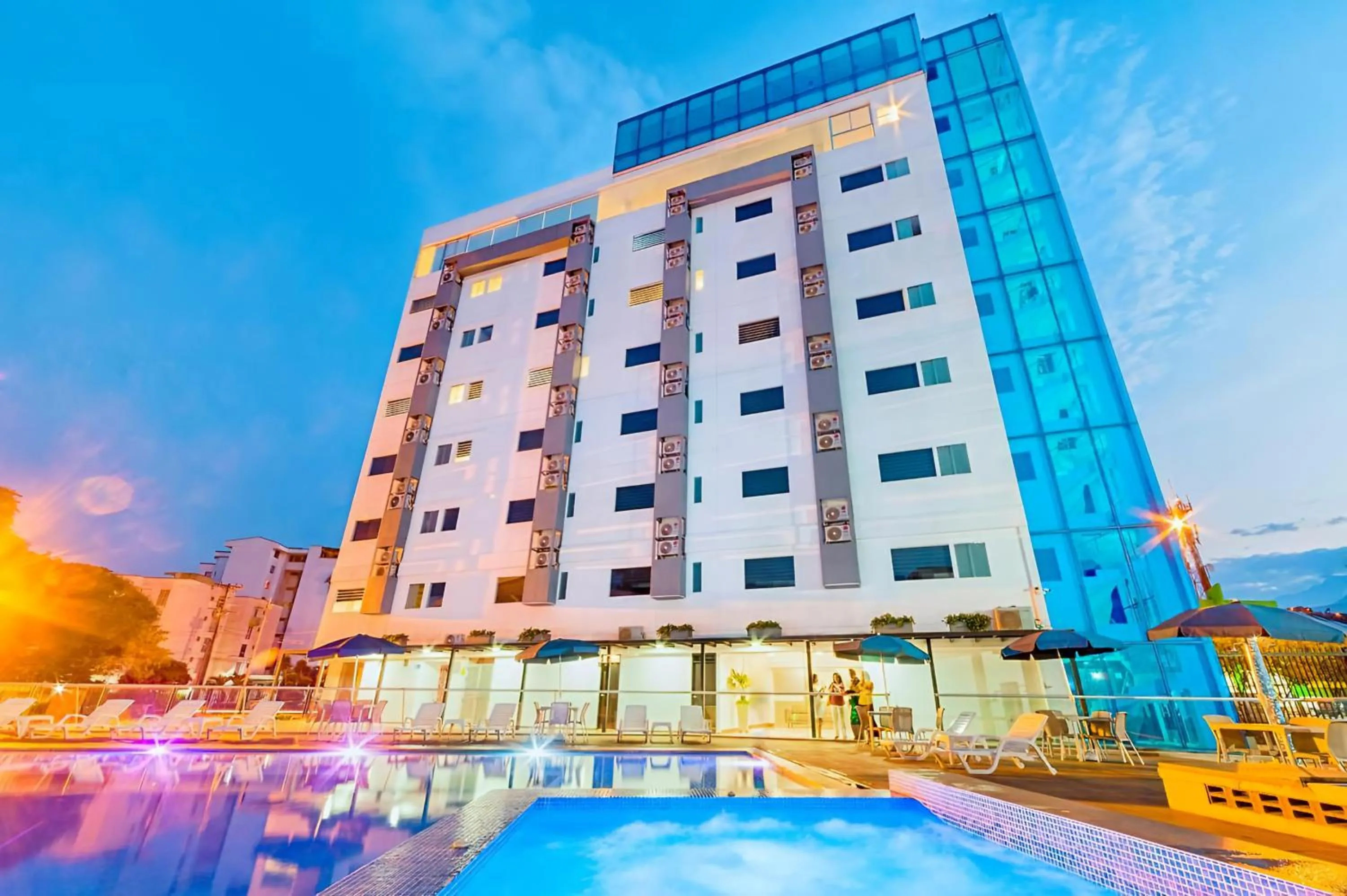 Property building in Hotel Blue 66