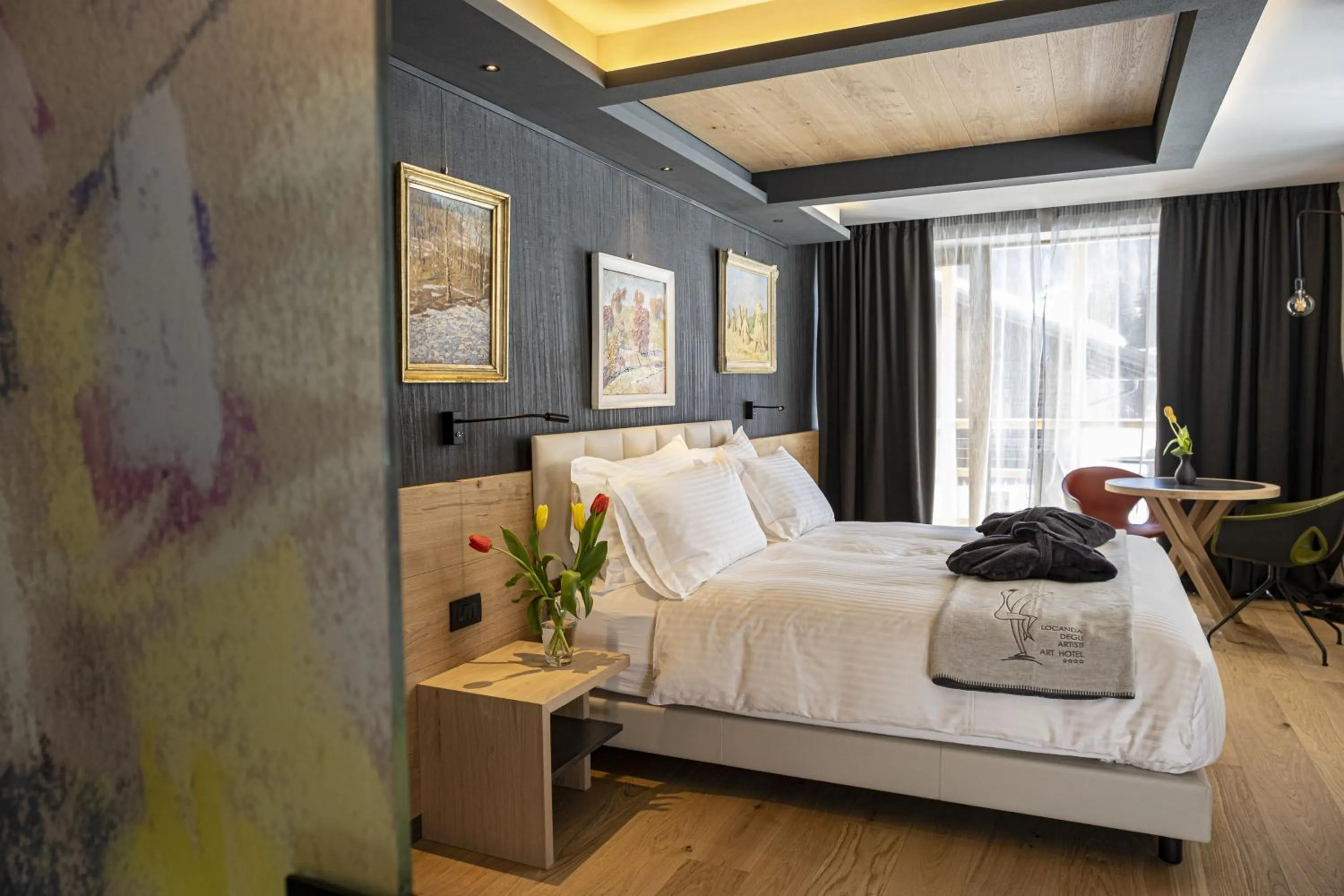 Bed in Locanda degli Artisti Art Hotel