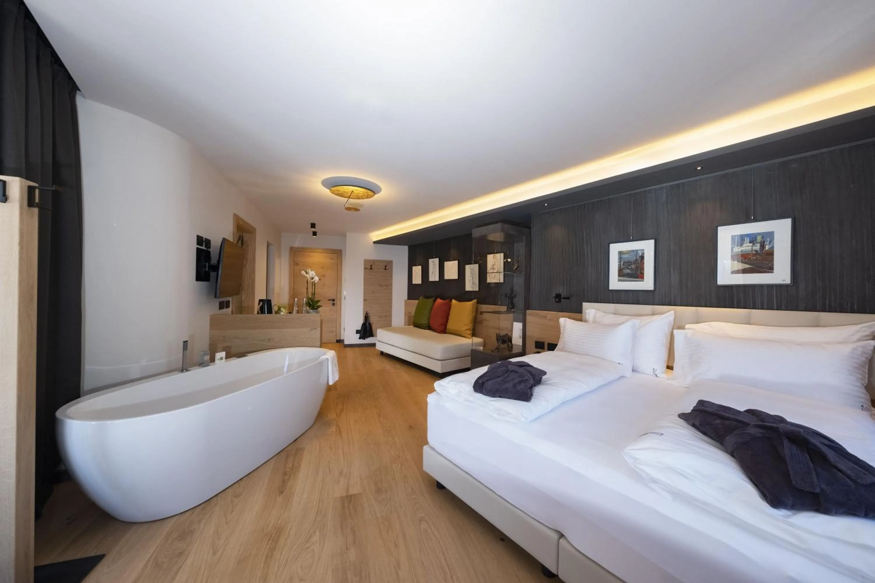 Bed in Locanda degli Artisti Art Hotel