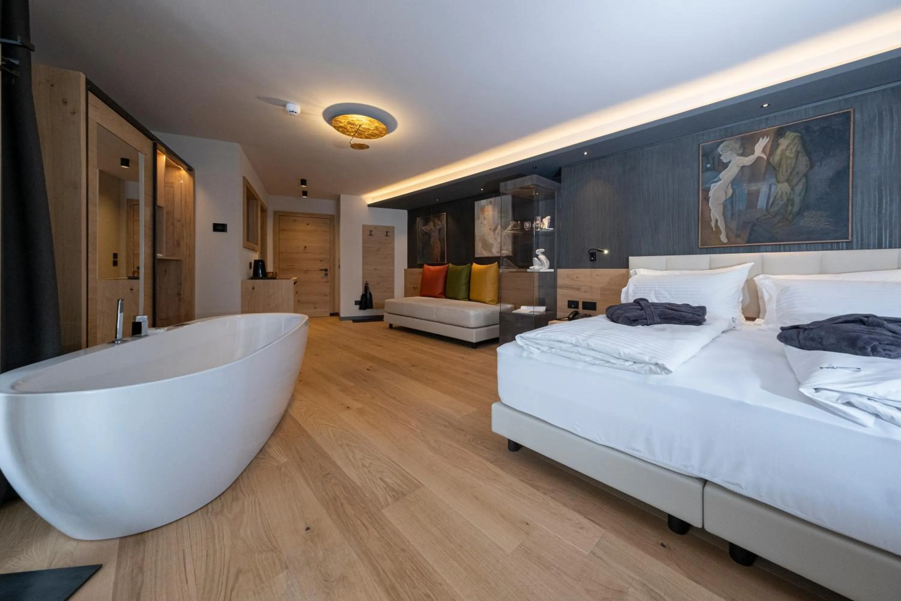 Bed in Locanda degli Artisti Art Hotel