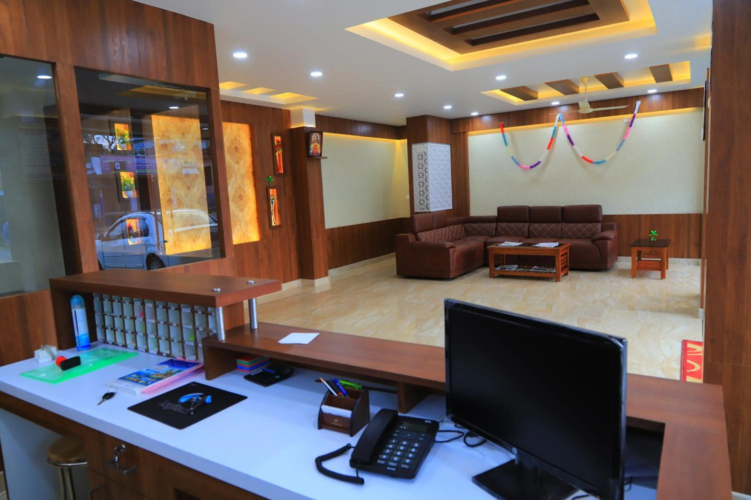 Lobby or reception in T Homes Thekkady