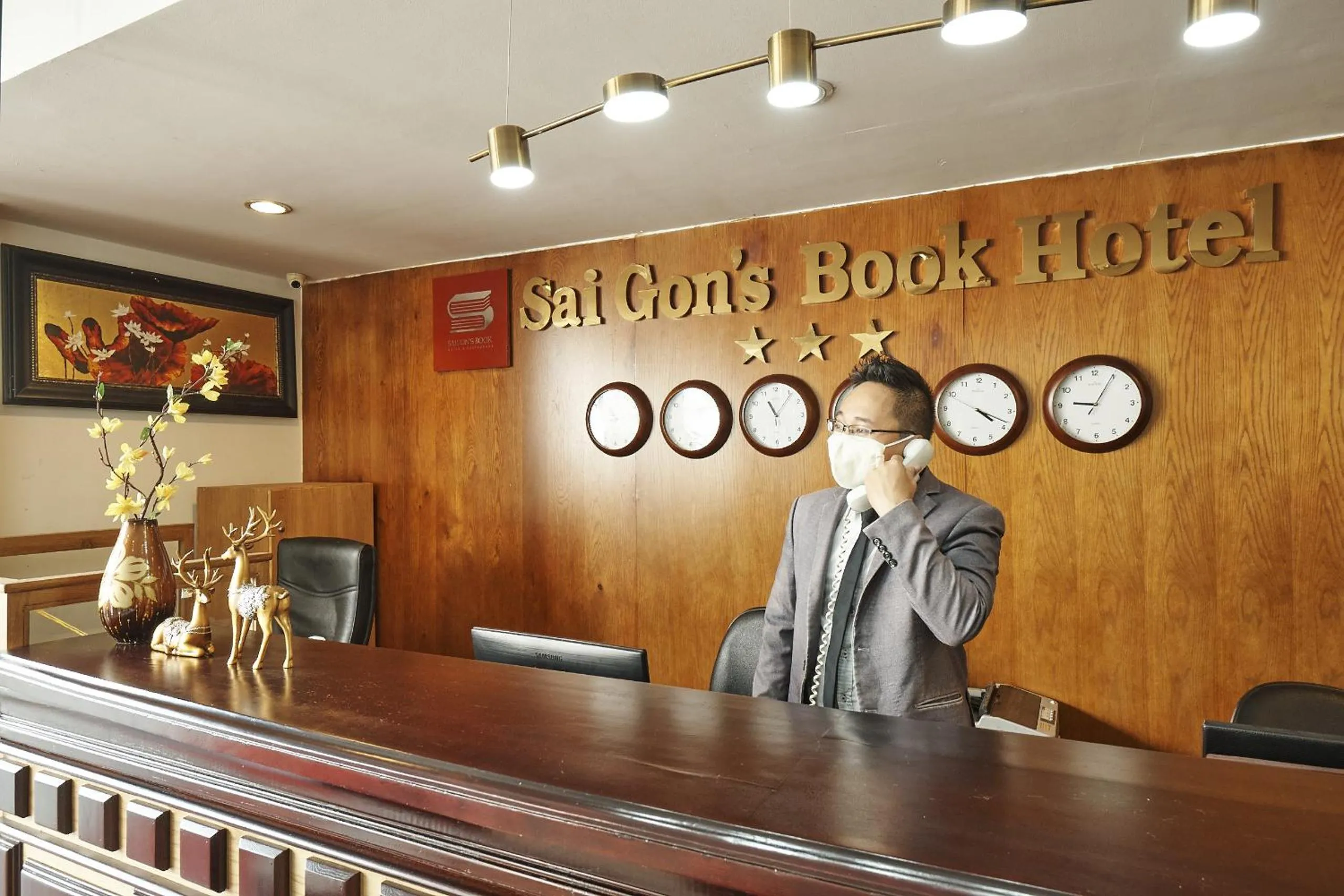 Staff in Sai Gon's Book Hotel - The Airport Front