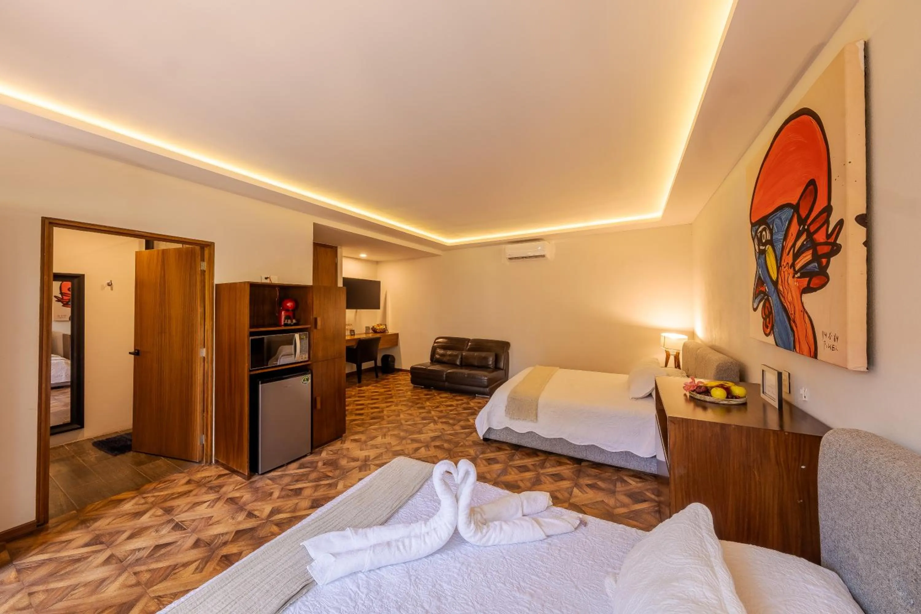 Bed in Nimue Marina Residence