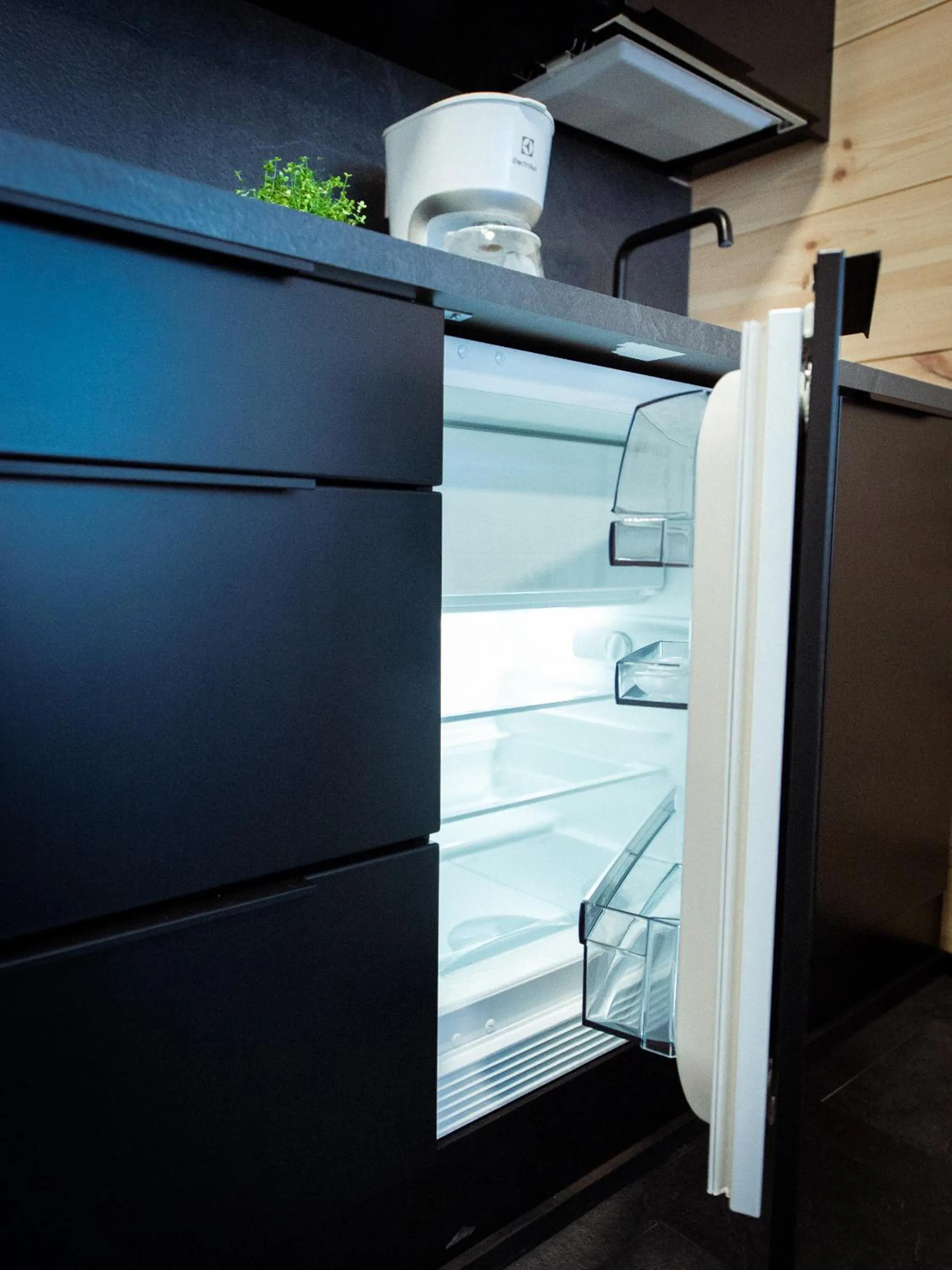 Kitchen or kitchenette in Black Hotel