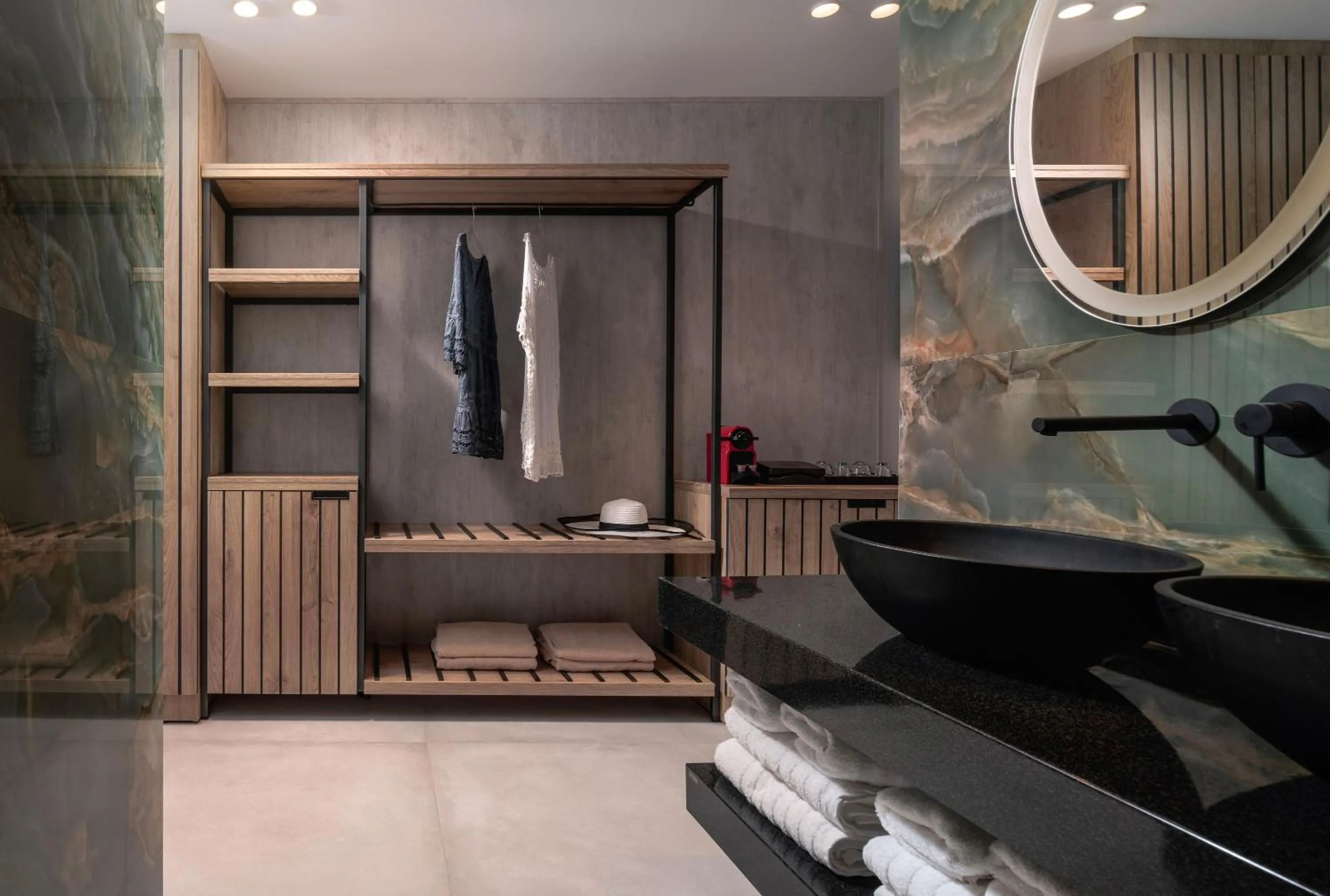 Bathroom in Lagomandra Luxury Suites with Private Pools