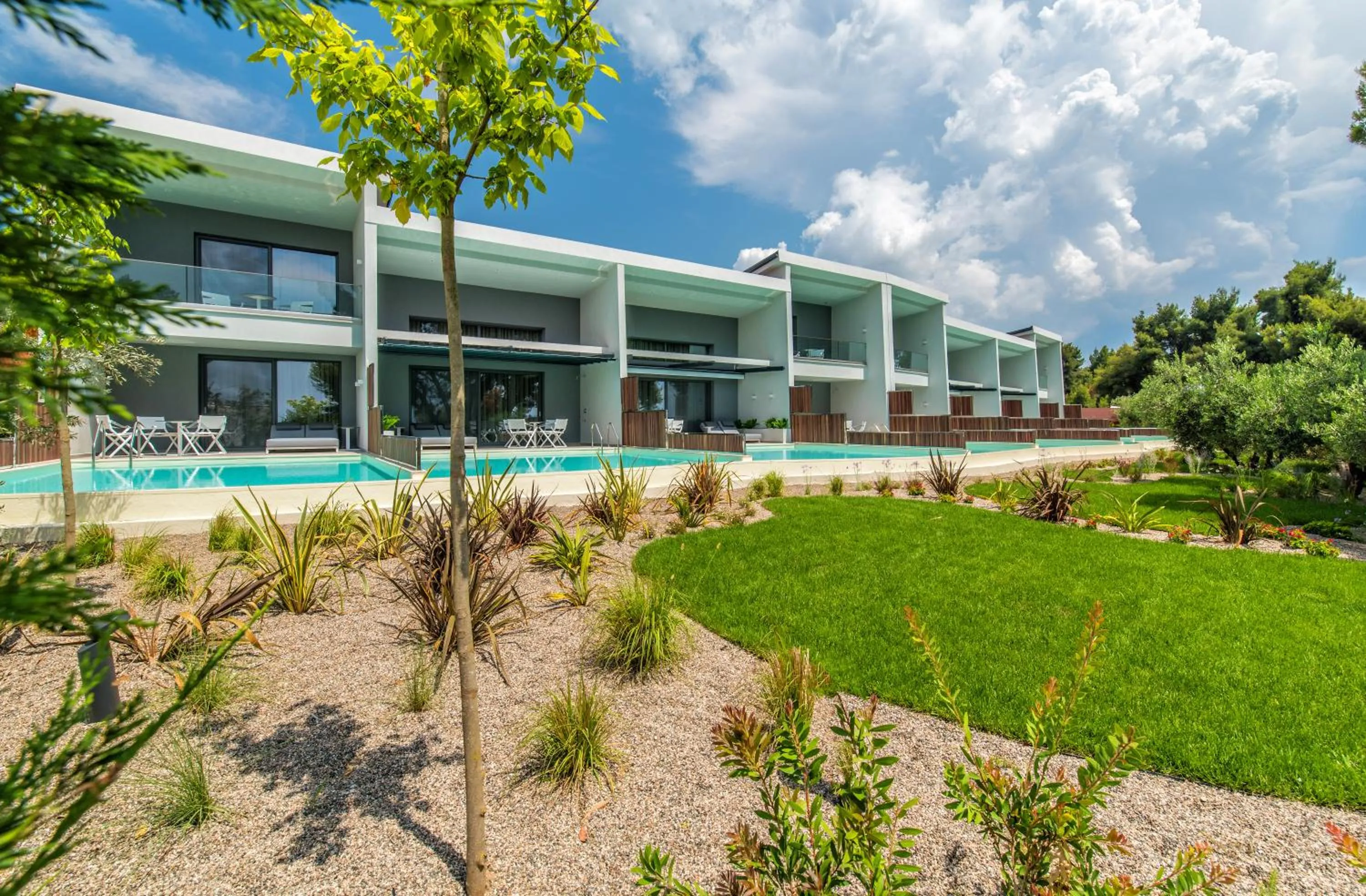 Property building in Lagomandra Luxury Suites with Private Pools