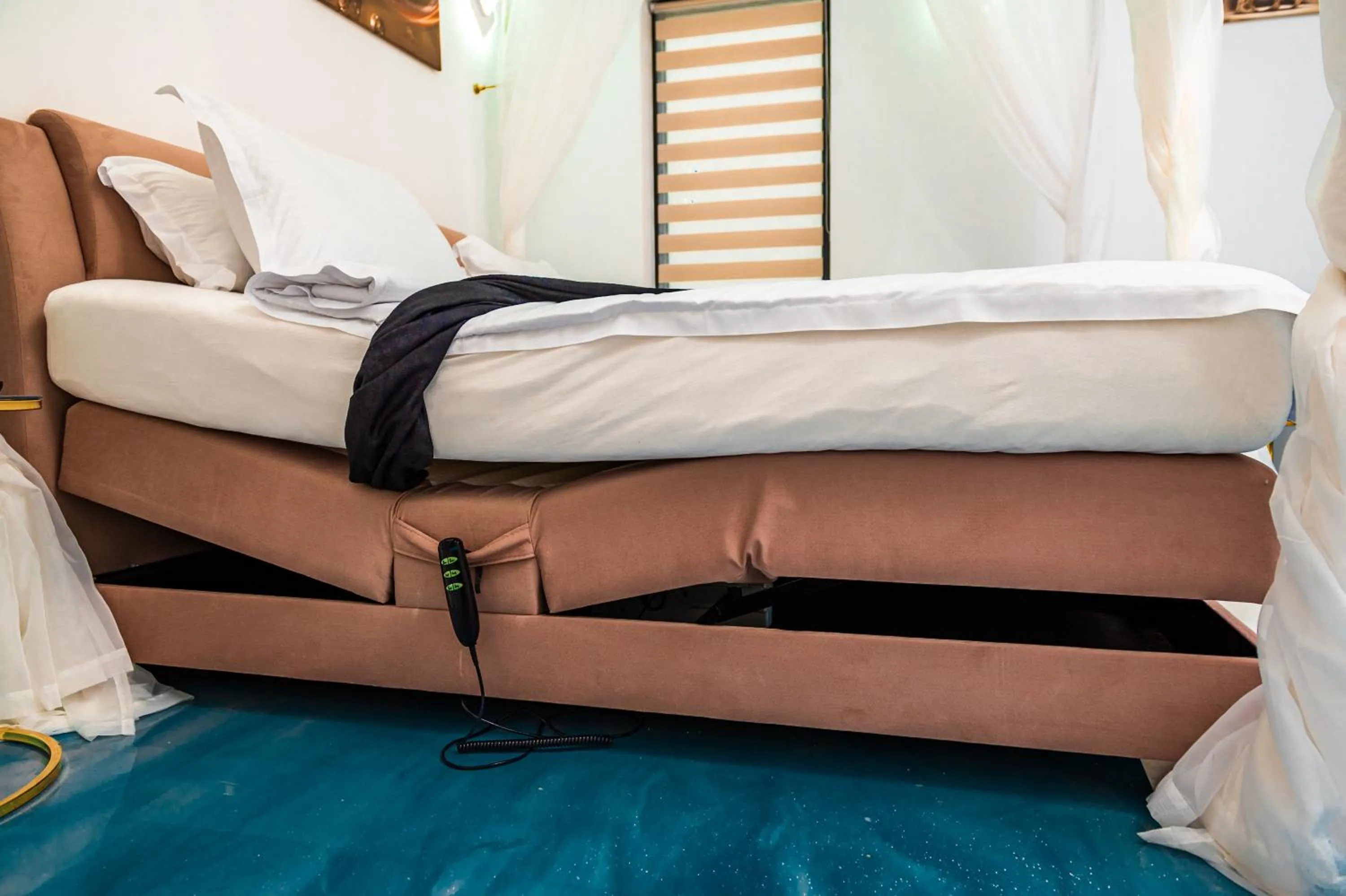 Bed in Puzzle Apartaments&Studios