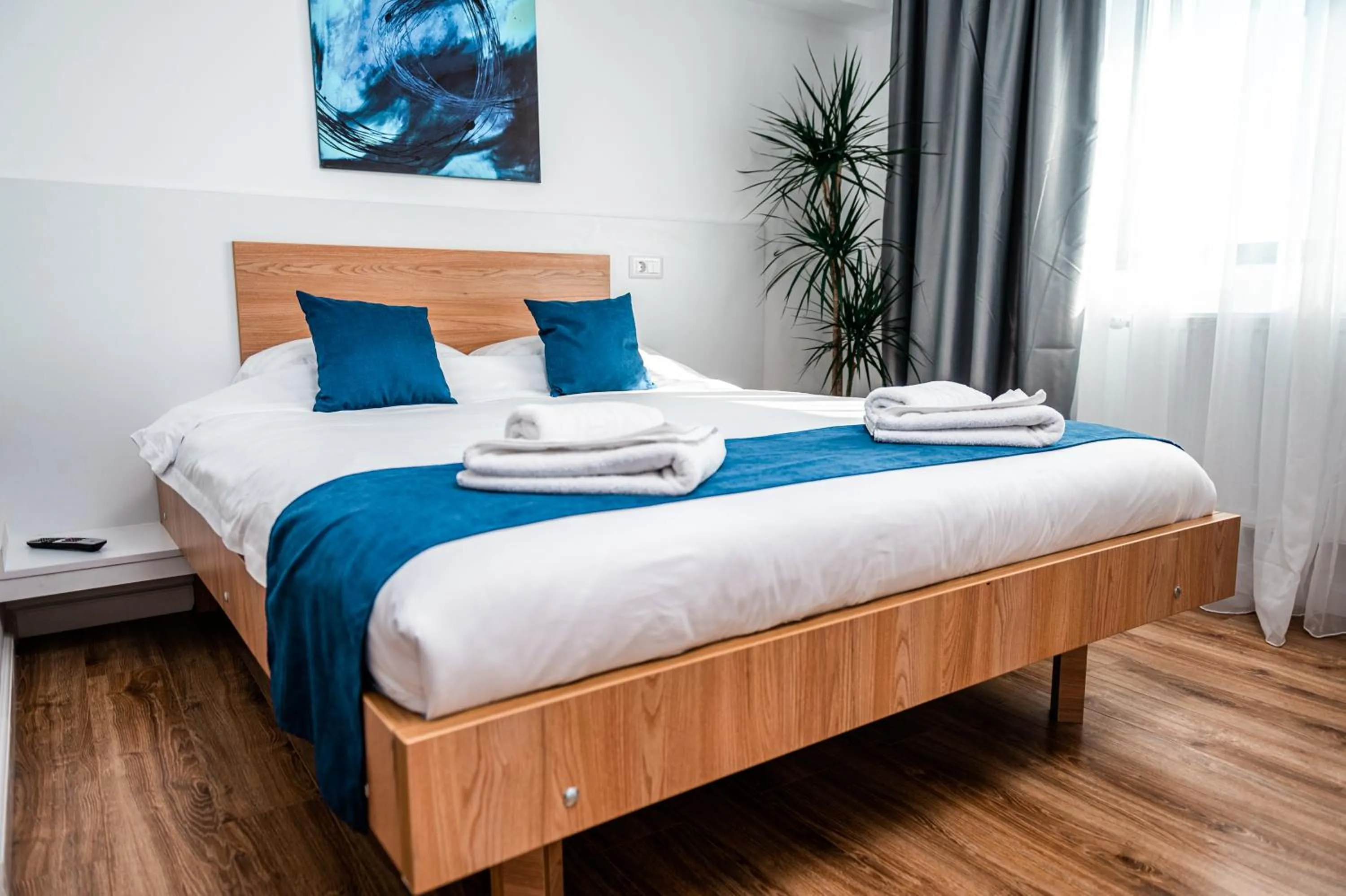 Bedroom, Bed in Puzzle Apartaments&Studios