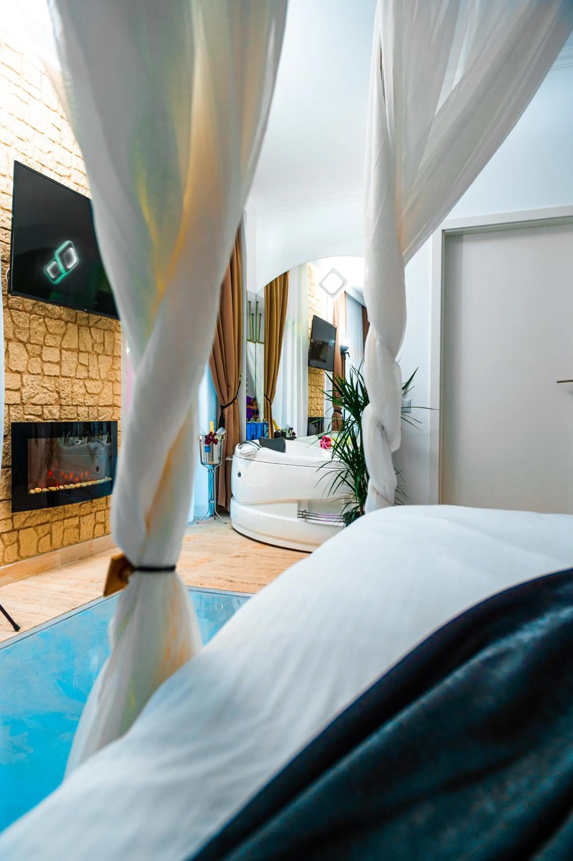 Bedroom, Bed in Puzzle Apartaments&Studios