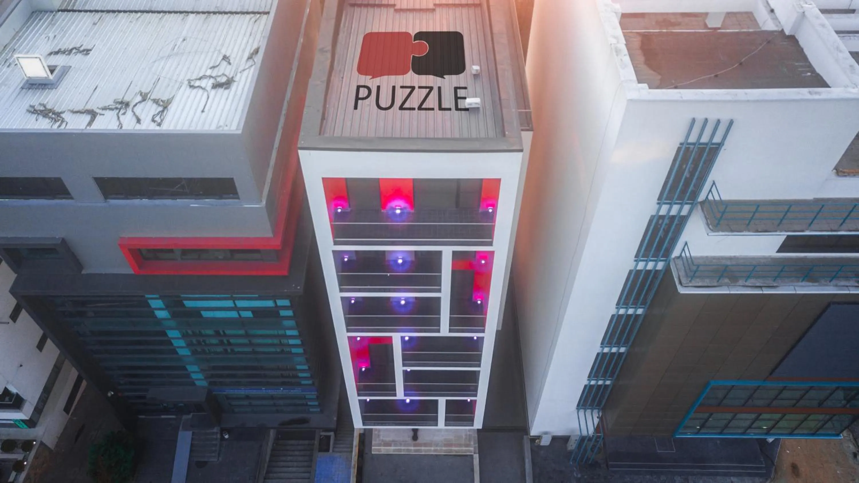 Bird's eye view in Puzzle Apartaments&Studios