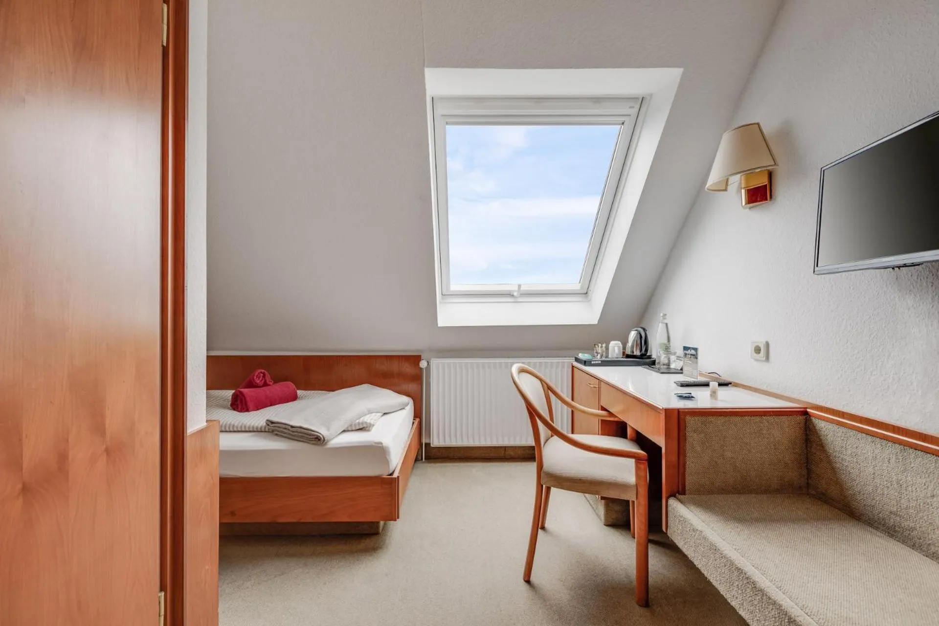 Bed in Hotel Schomacker