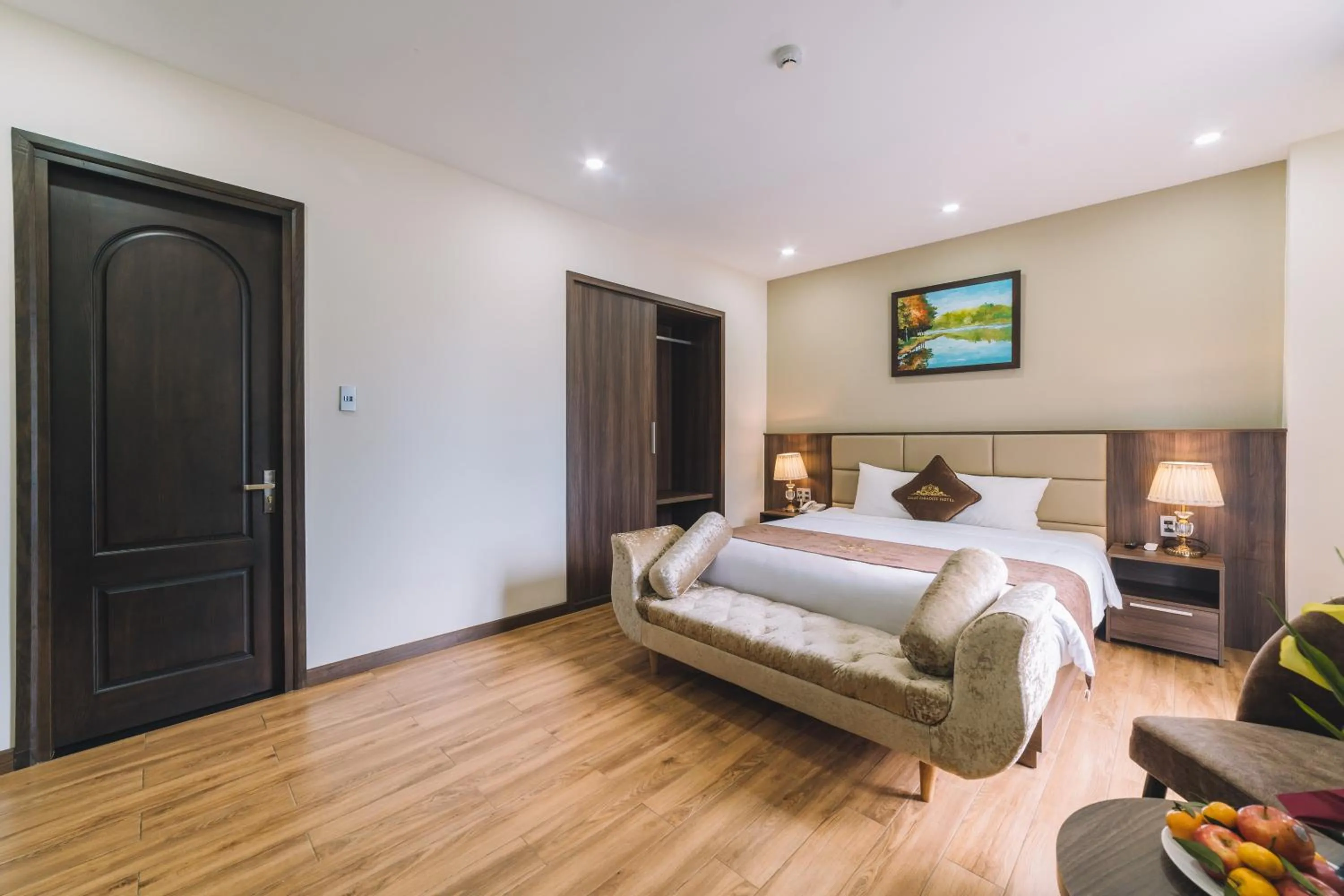 Bed in Dalat Paradise Hotel