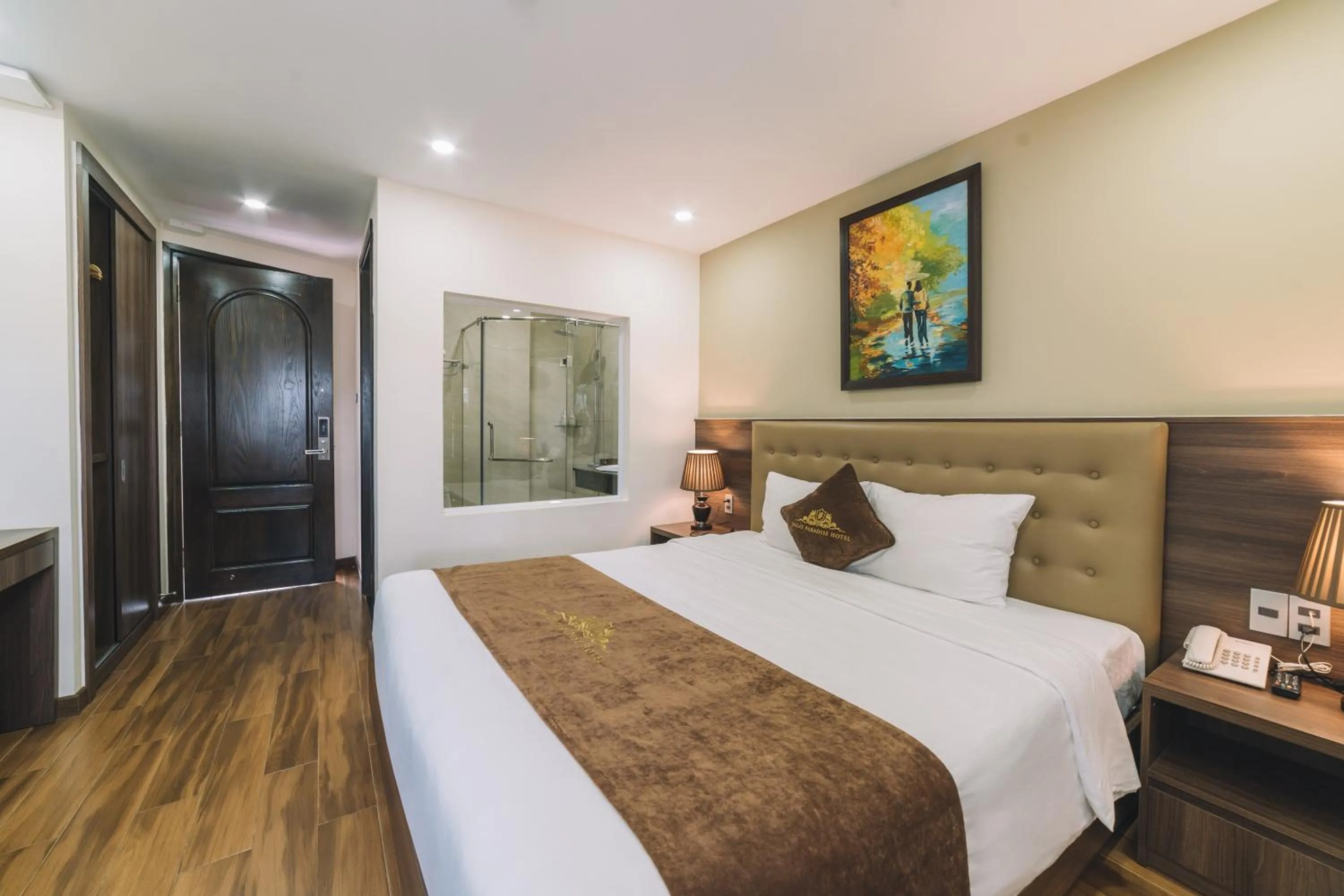 Bed in Dalat Paradise Hotel