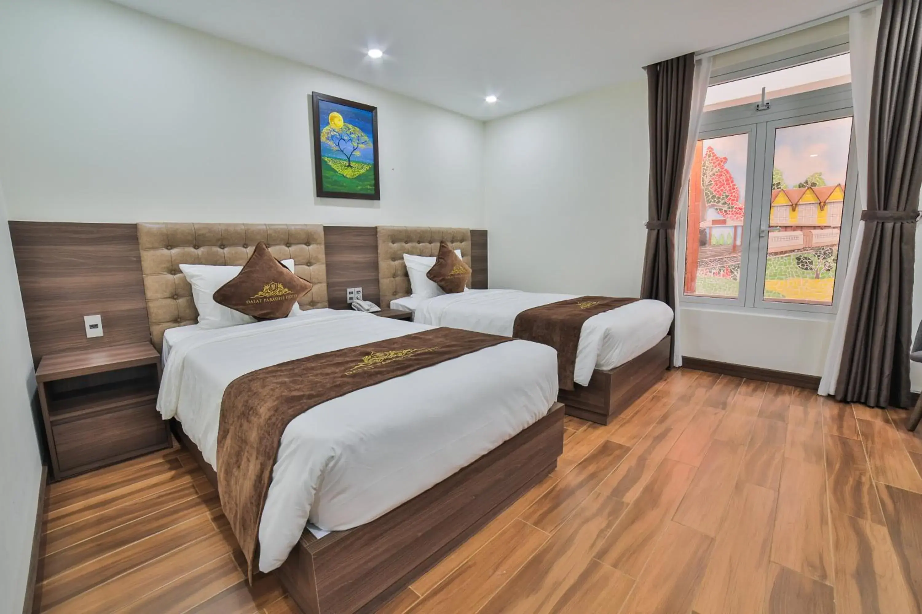 Bed in Dalat Paradise Hotel Bed in Dalat Paradise Hotel