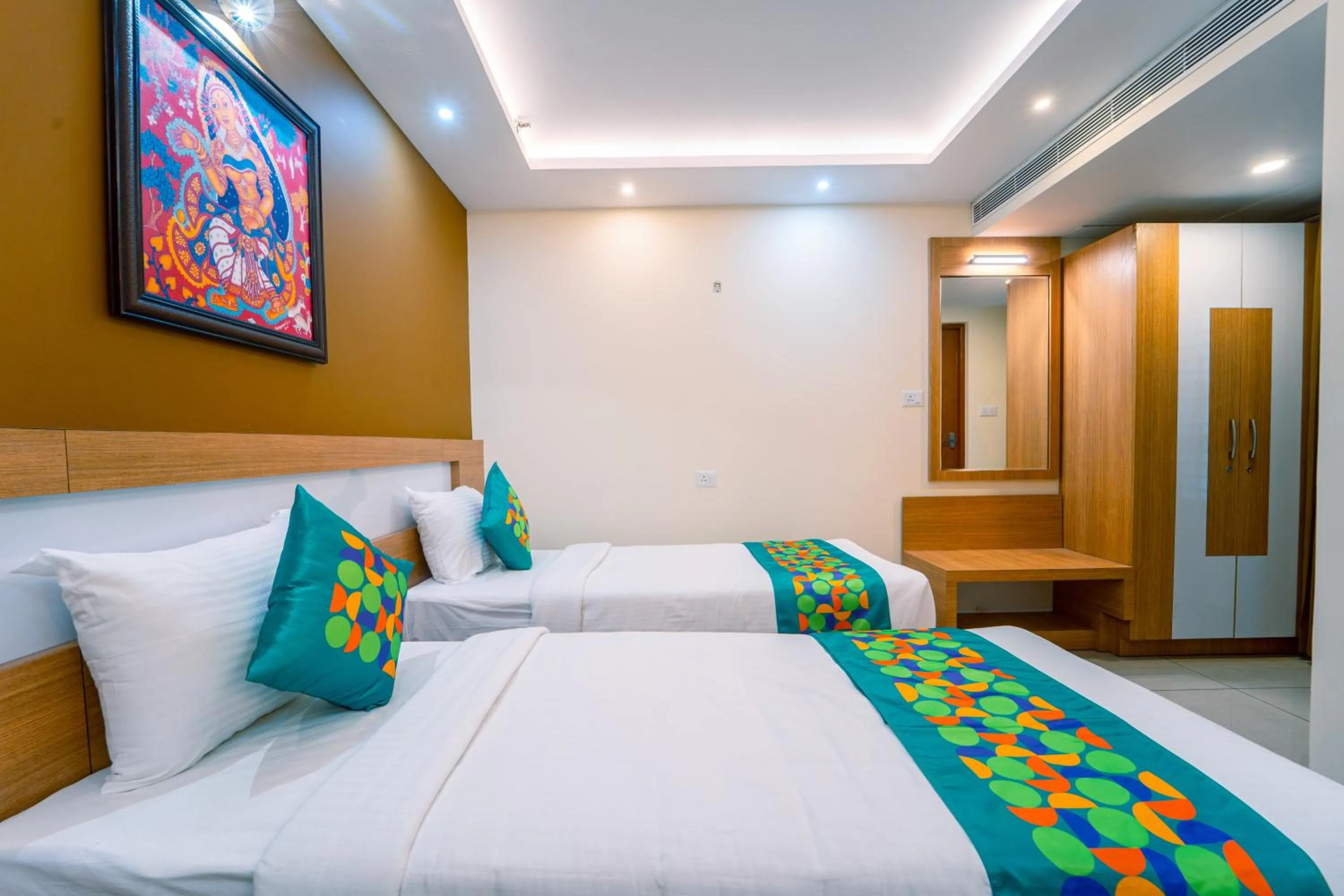 Bedroom, Bed in Treebo Sree Varshavilas Regency, 500 Mtrs From Guruvayoor Temple
