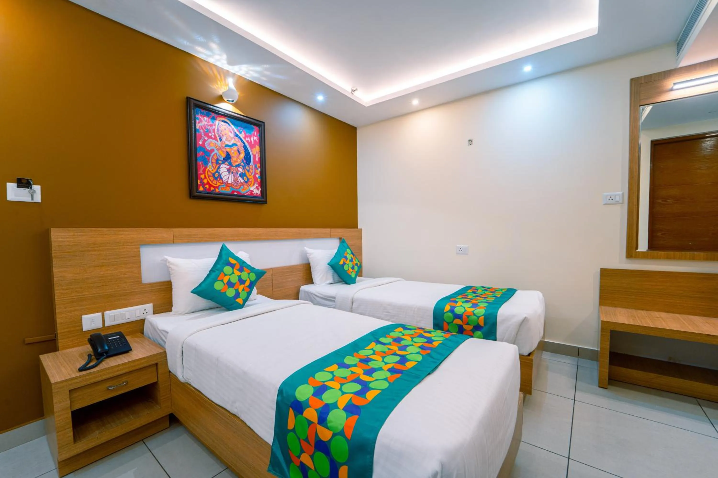 Bedroom, Bed in Treebo Sree Varshavilas Regency, 500 Mtrs From Guruvayoor Temple