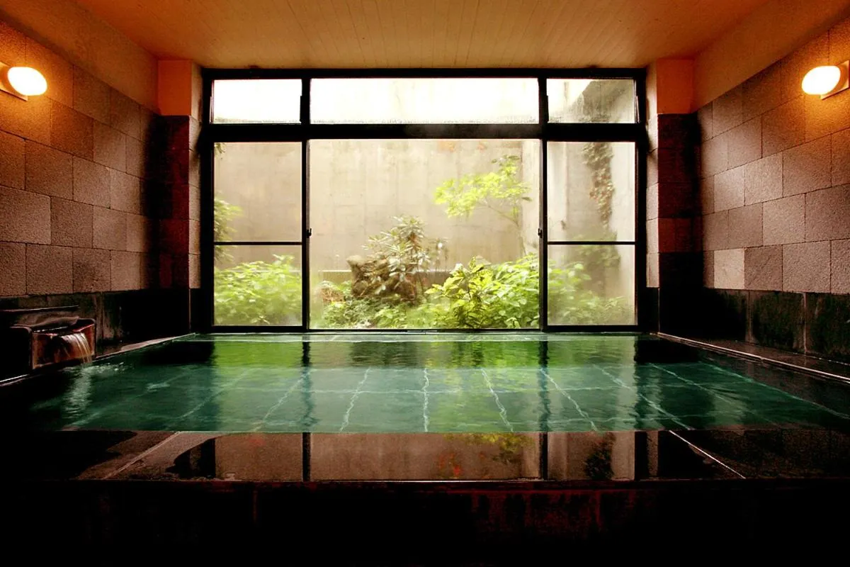 Hot Spring Bath in Ougiya Ryokan