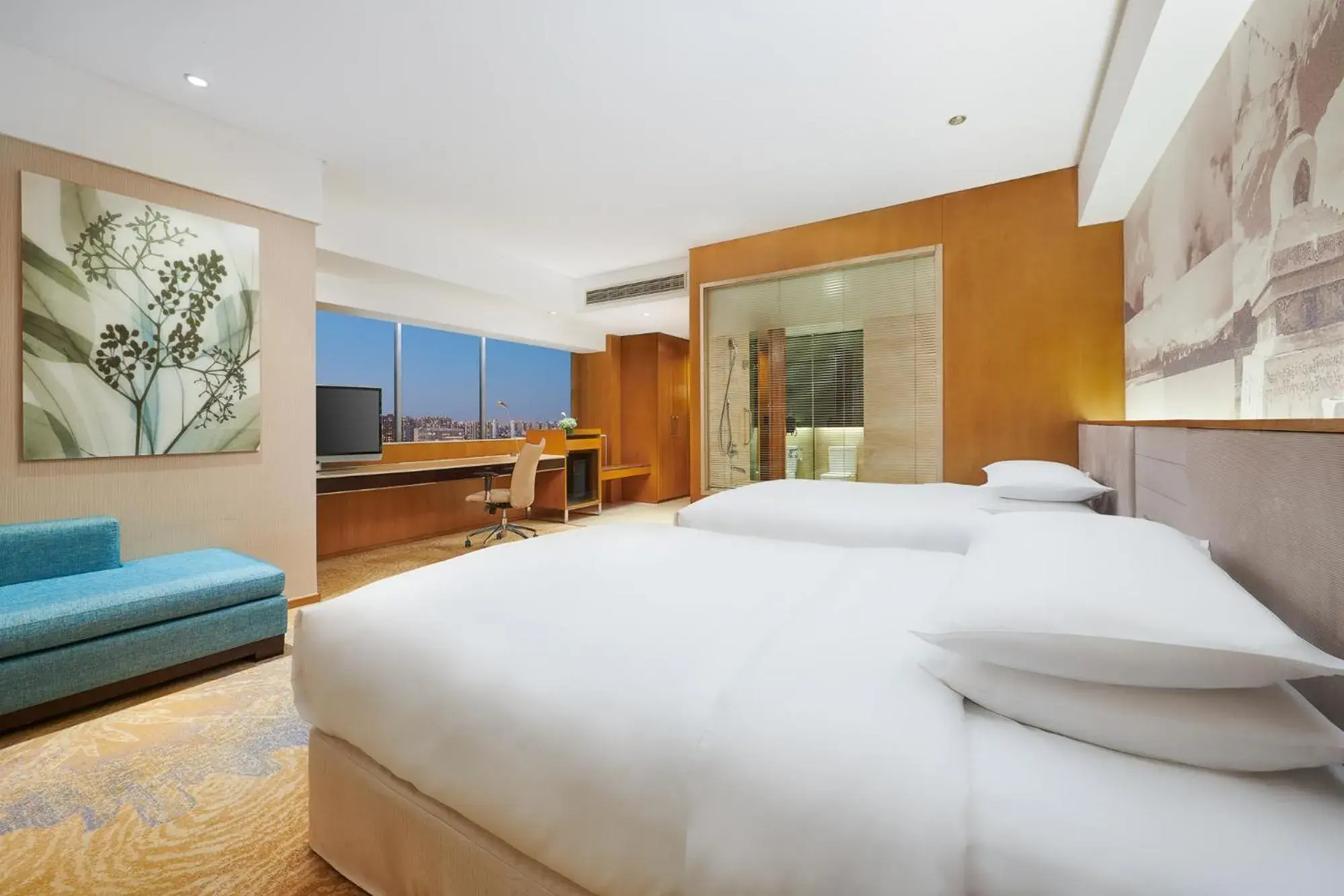 View (from property/room), Bed in Crowne Plaza Beijing Sun Palace, an IHG Hotel View (from property/room), Bed in Crowne Plaza Beijing Sun Palace, an IHG Hotel