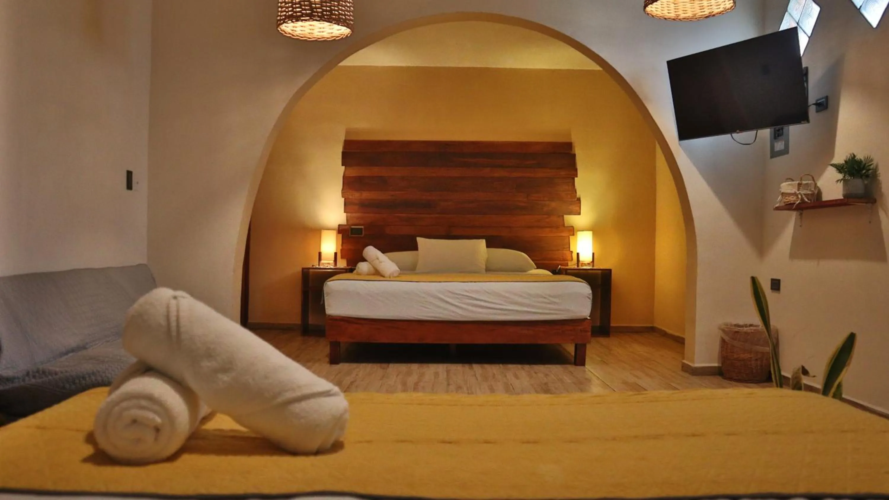 Bed in Hotel Sur Bacalar