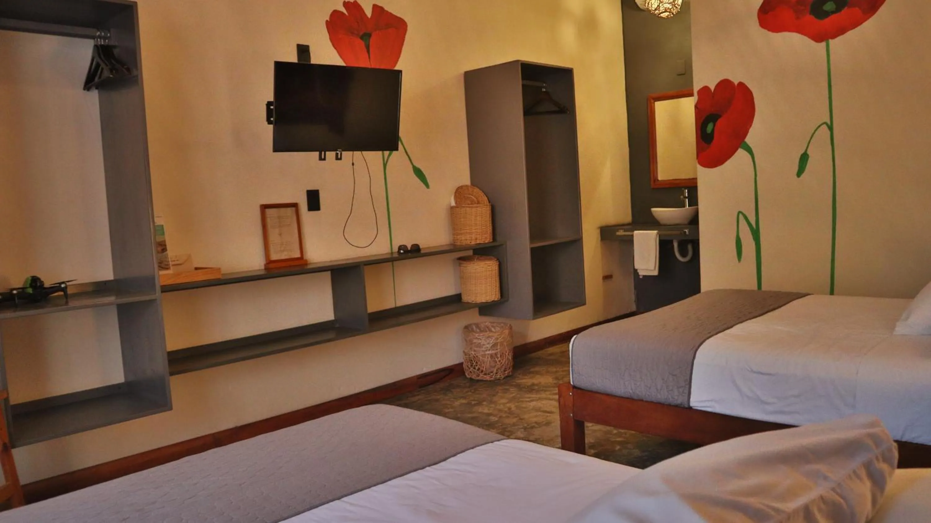 Bed in Hotel Sur Bacalar