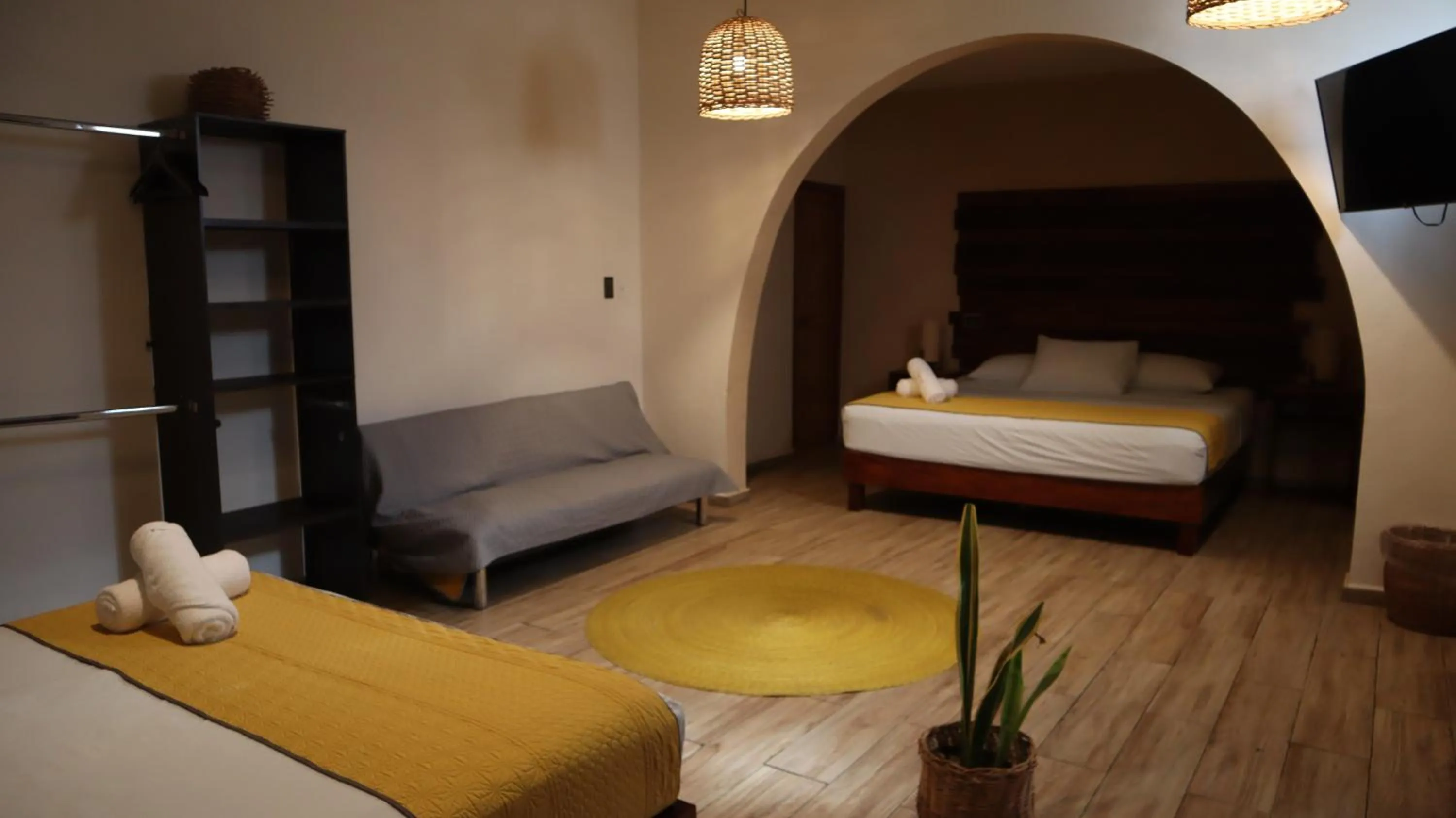 Bed in Hotel Sur Bacalar