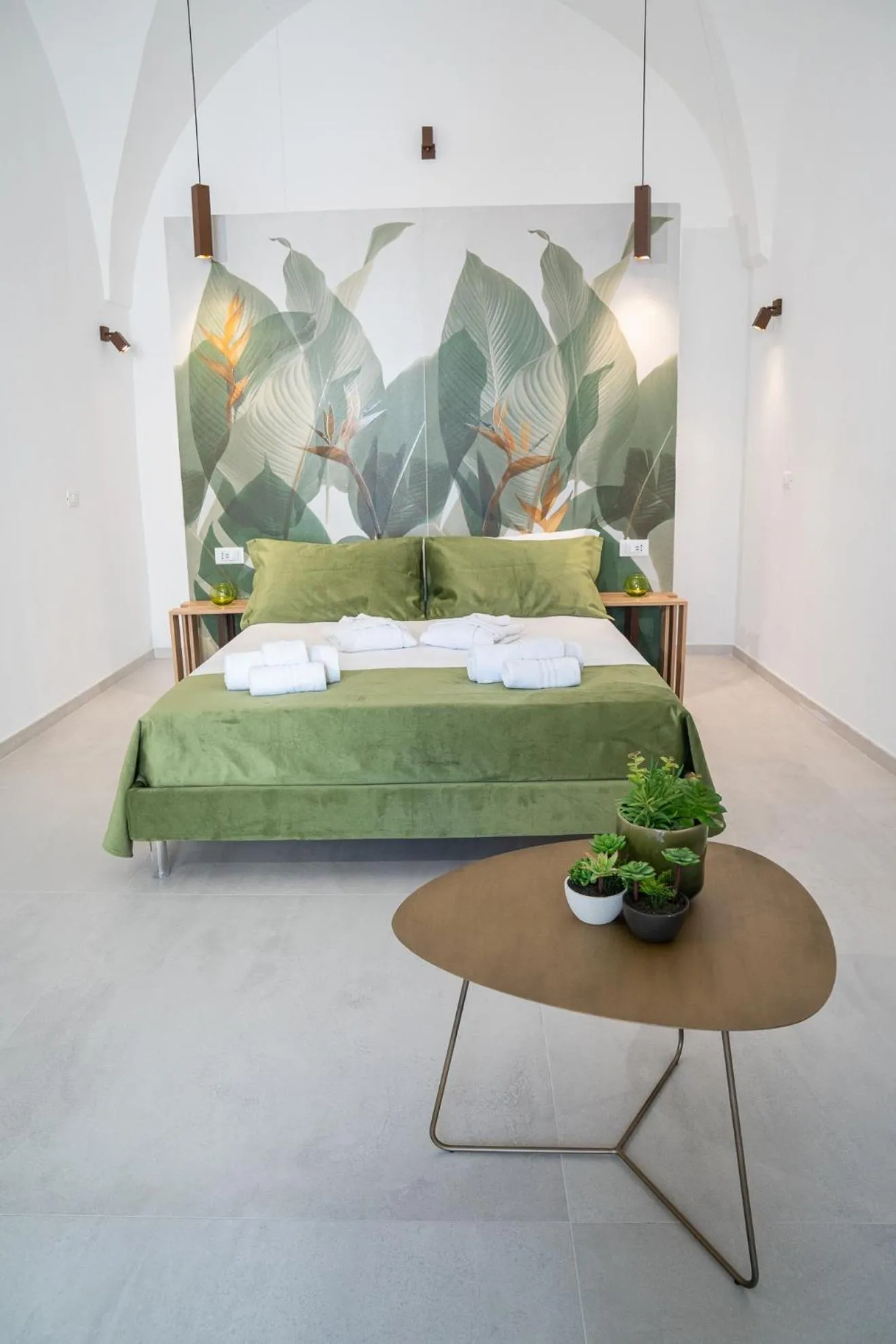 Bed in La Bella Ostuni Suites