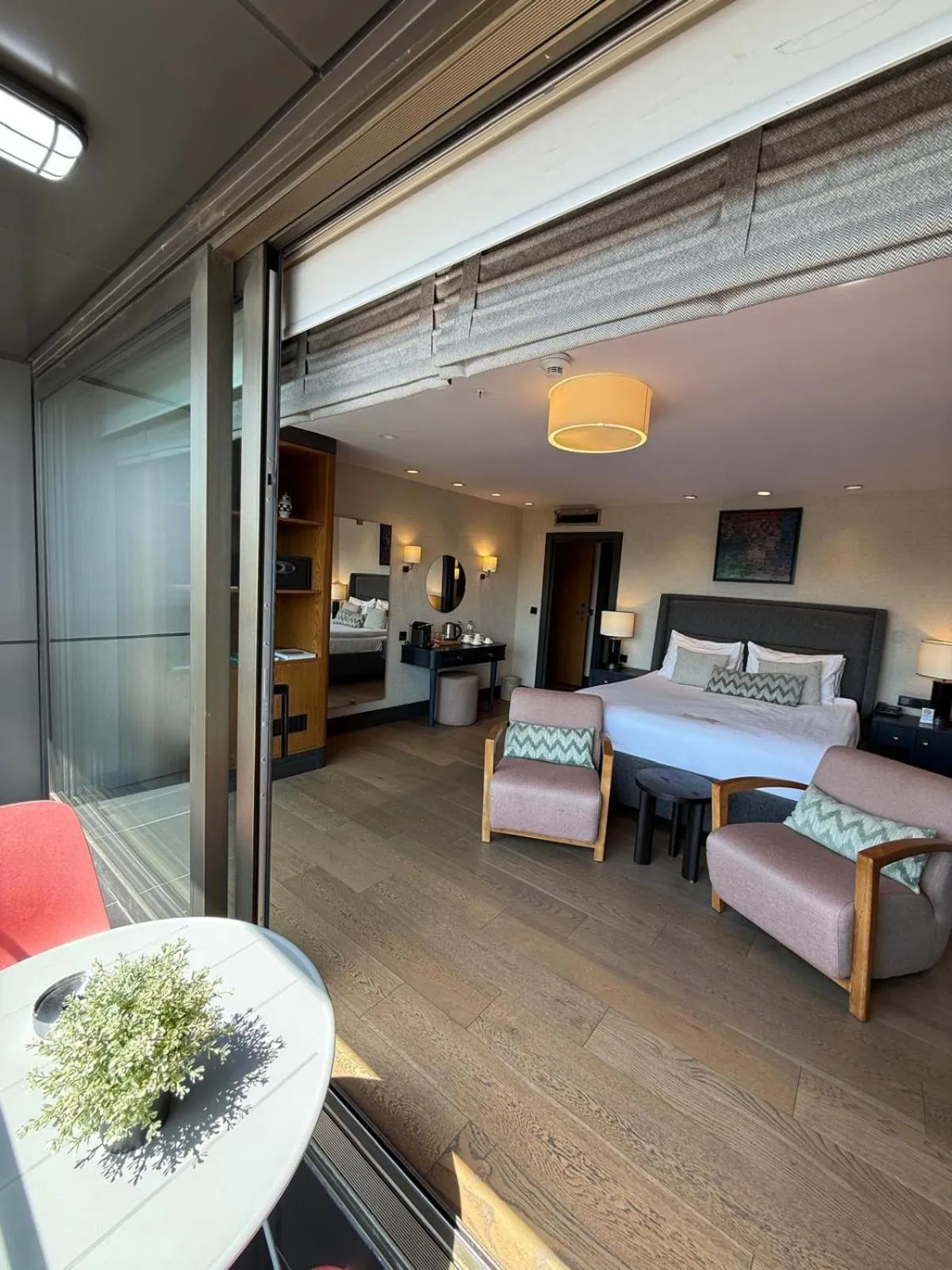 Balcony/Terrace, Bed in Root Karaköy