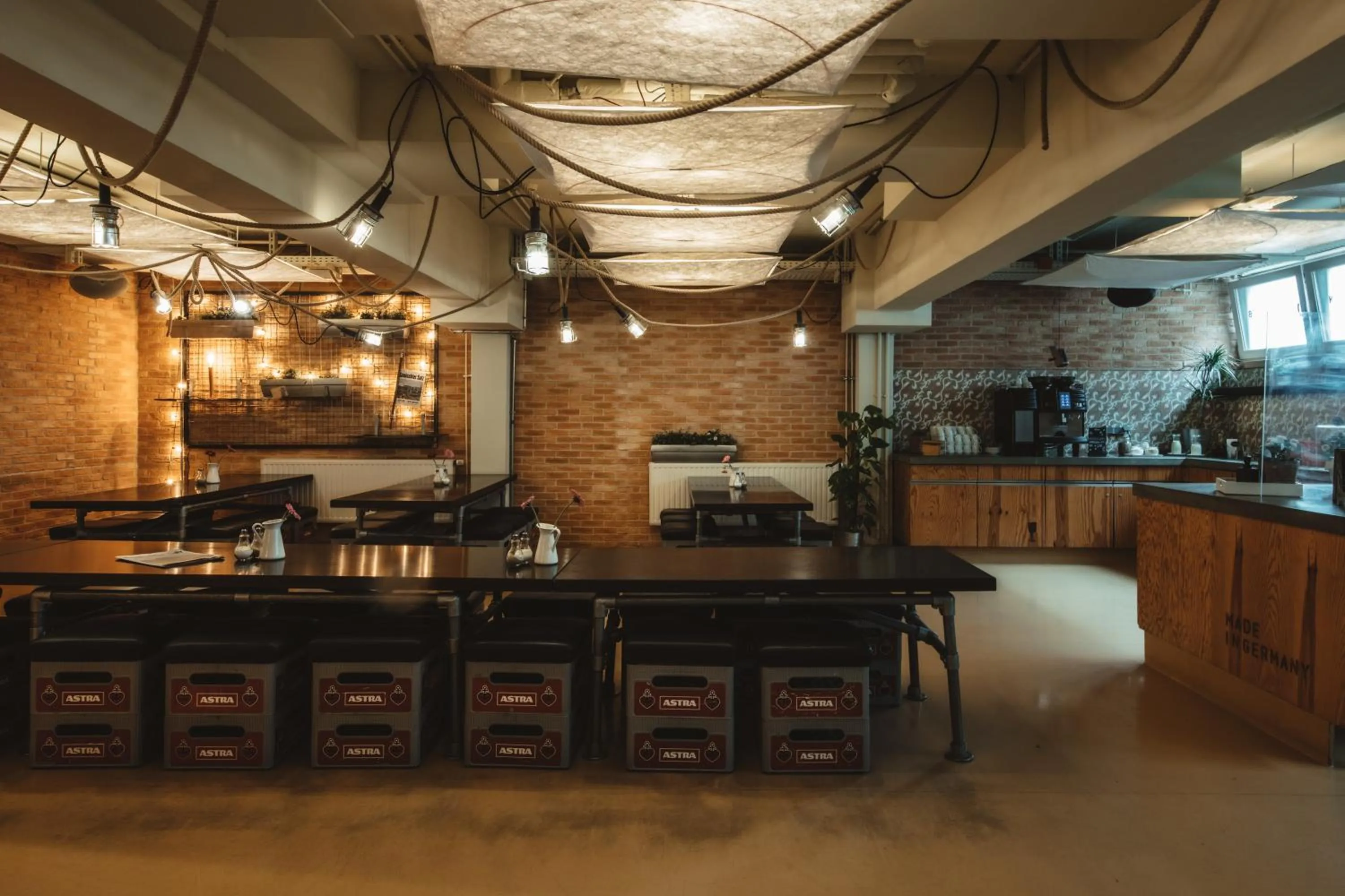 Seating area in Superbude Hamburg St Georg