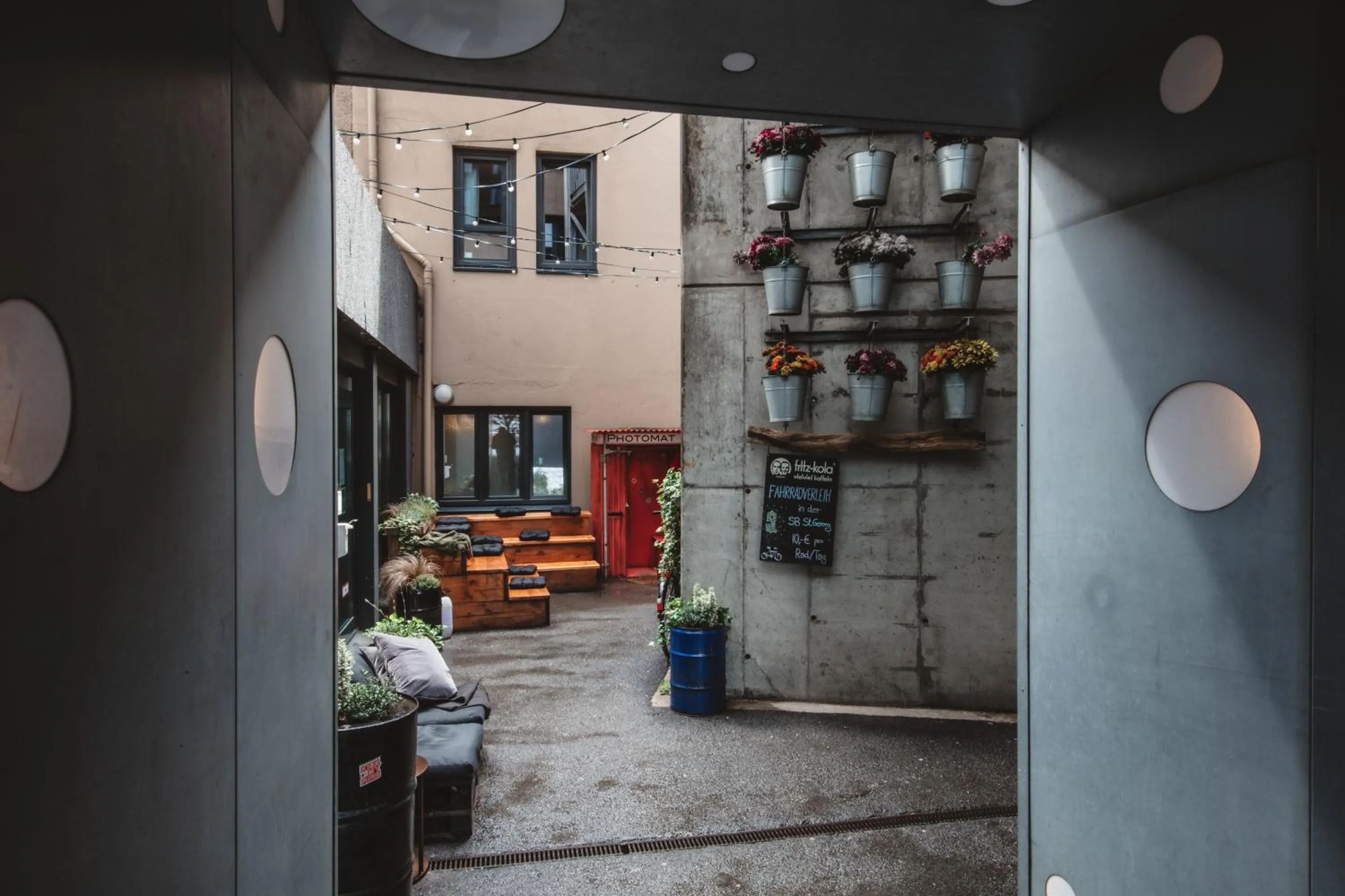 Seating area in Superbude Hamburg St Georg