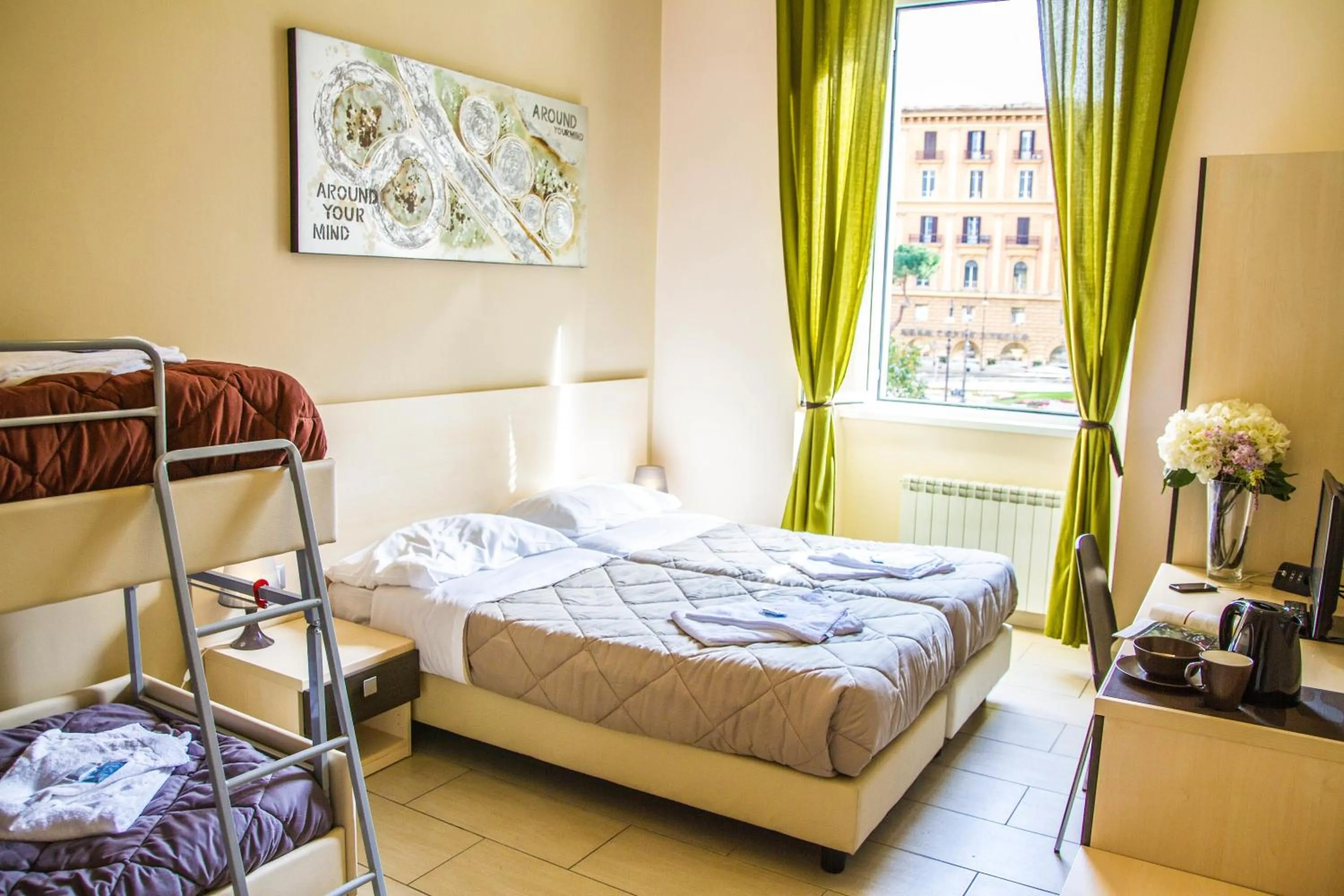 Bedroom, Bed in Mosaic Central Guest House