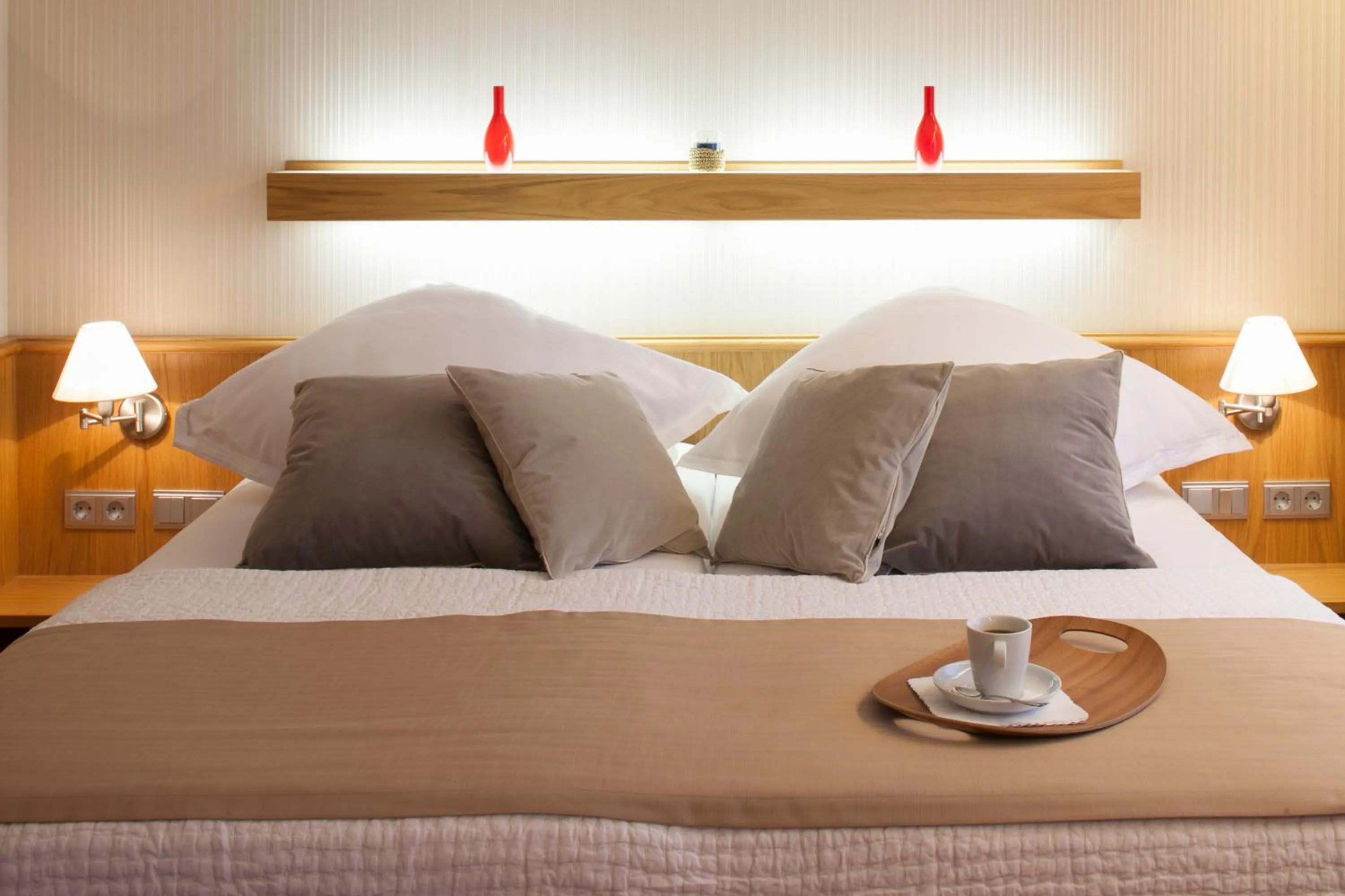 Bed in Hotel Drei Morgen