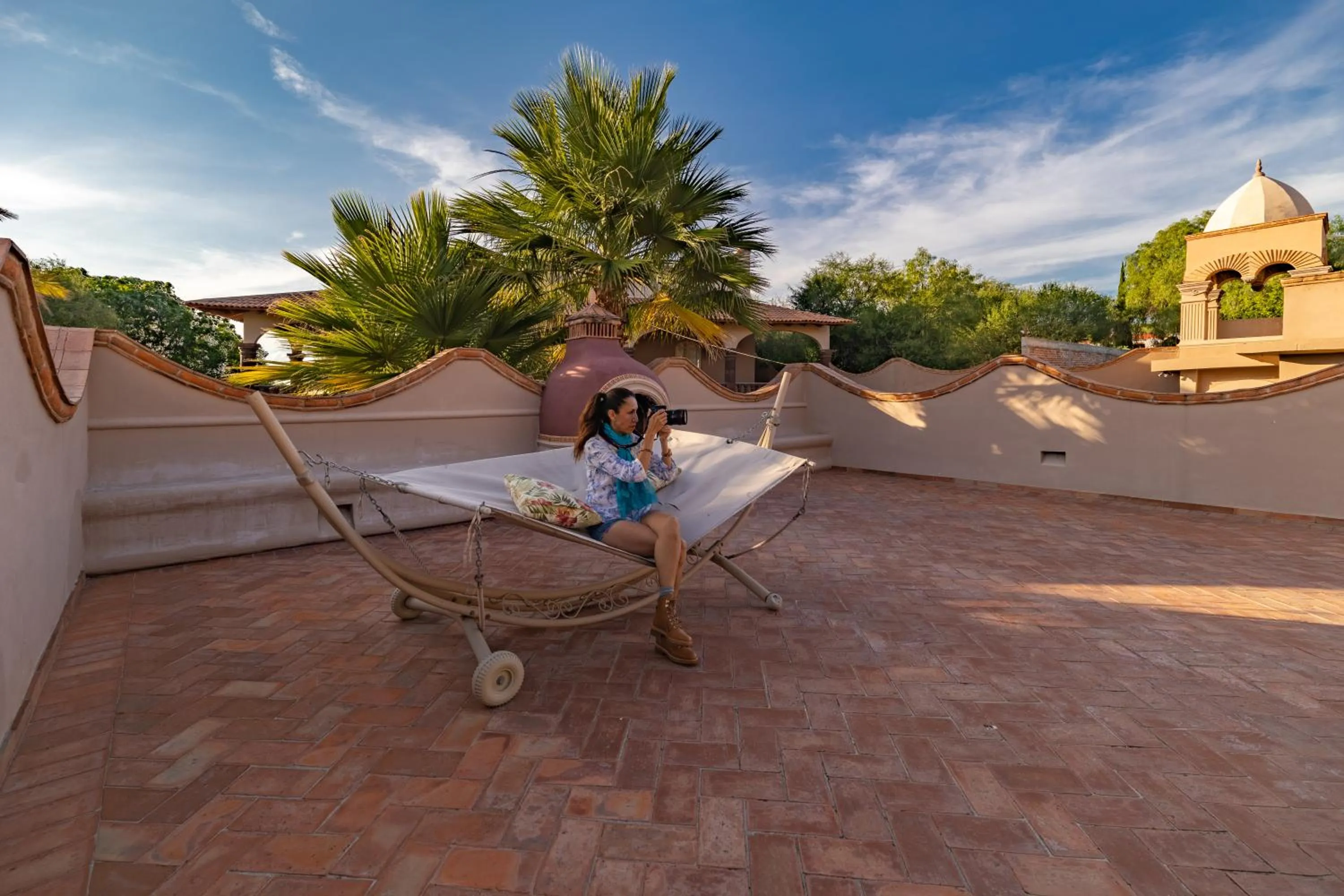 Balcony/Terrace in Casa Las Palmas, San Miguel de Allende