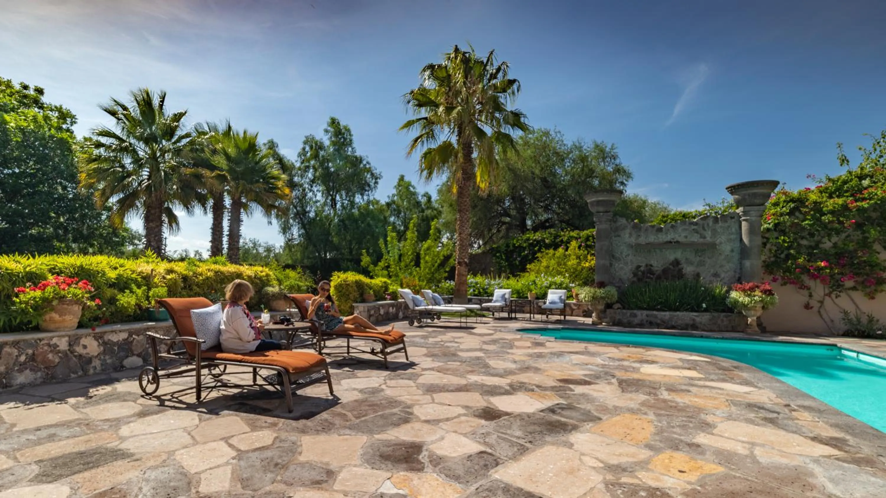 Swimming pool in Casa Las Palmas, San Miguel de Allende