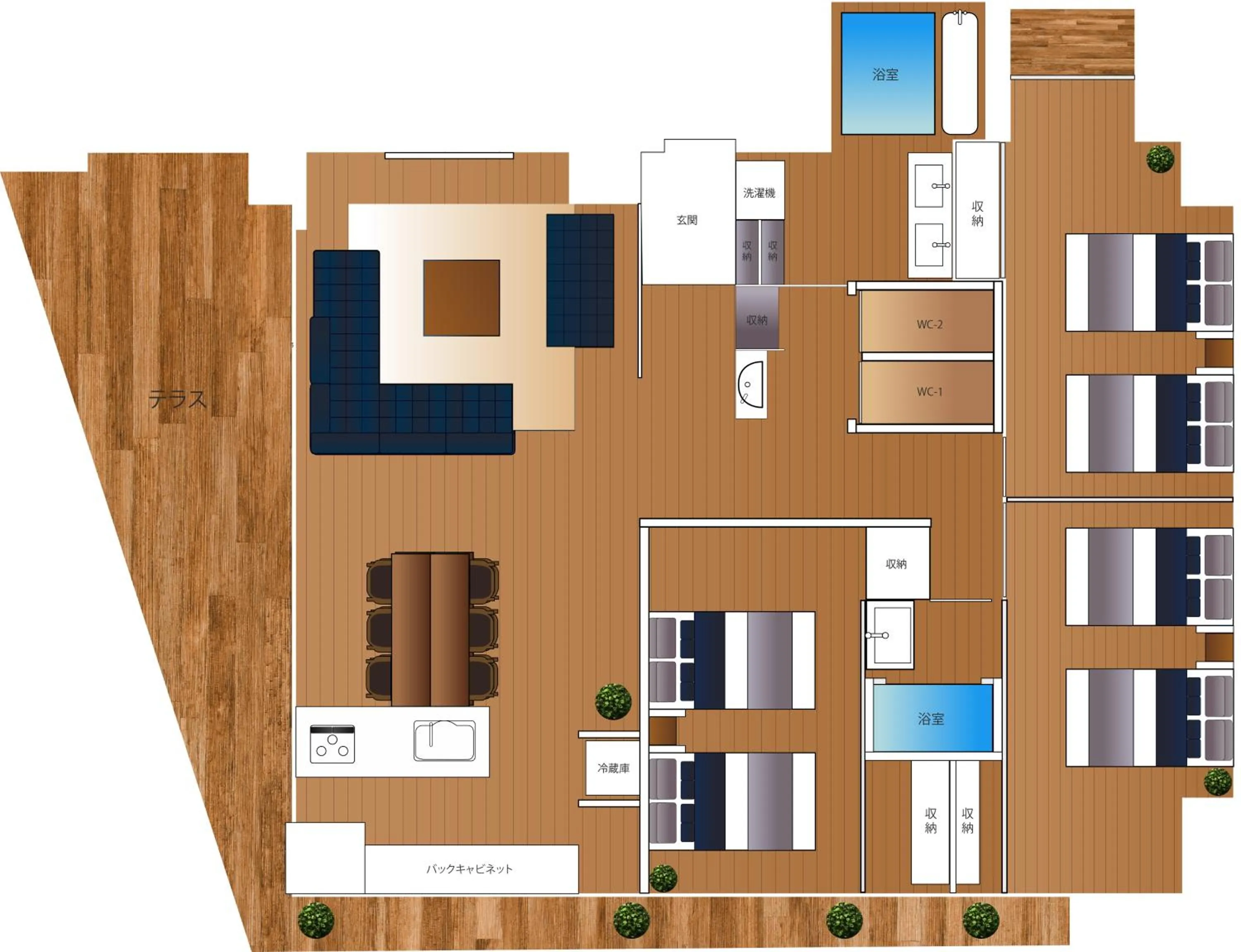 Floor plan in Rizo Zaizen Hotel