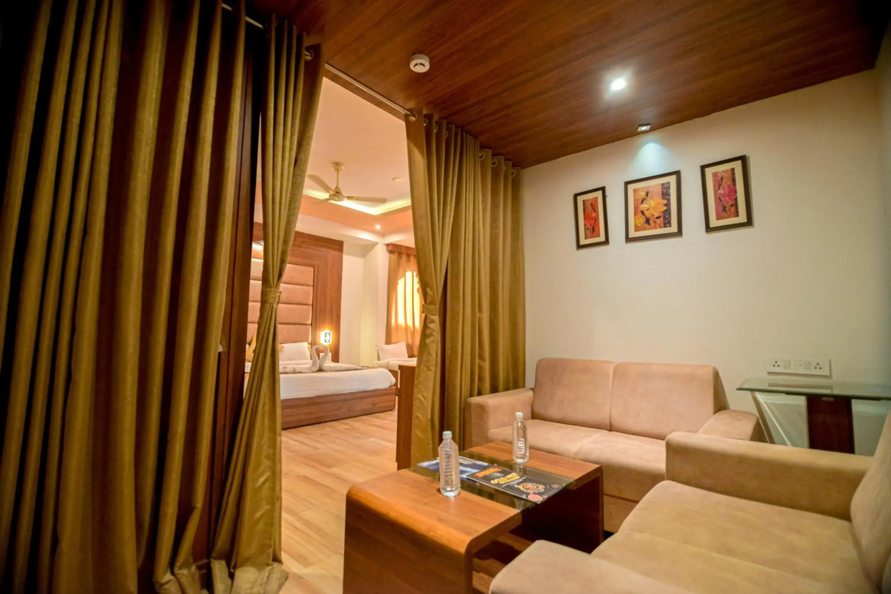 Living room, Bed in Gold Nest Rubystone Heritage Living room, Bed in Gold Nest Rubystone Heritage