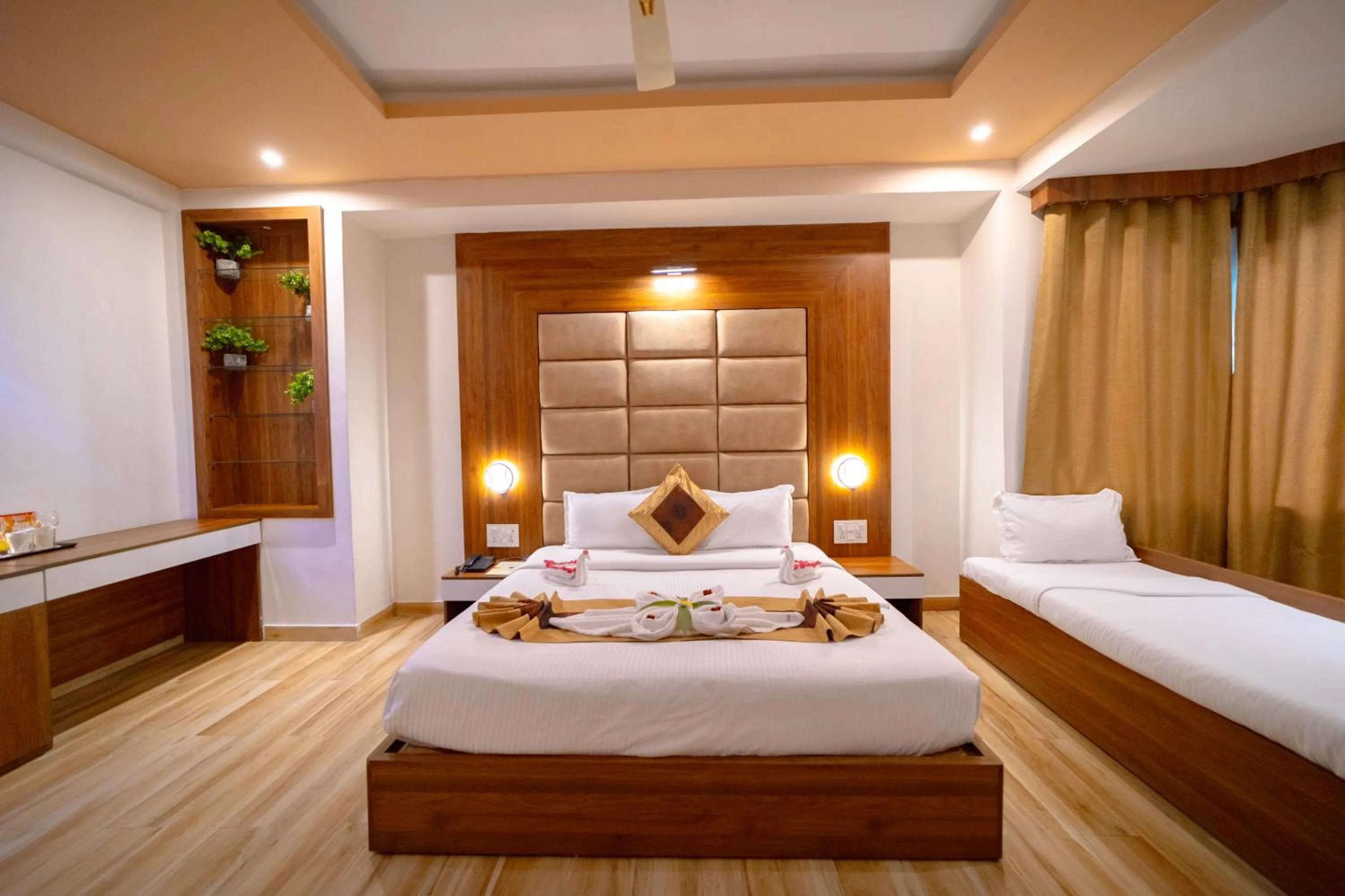 Bed in Gold Nest Rubystone Heritage