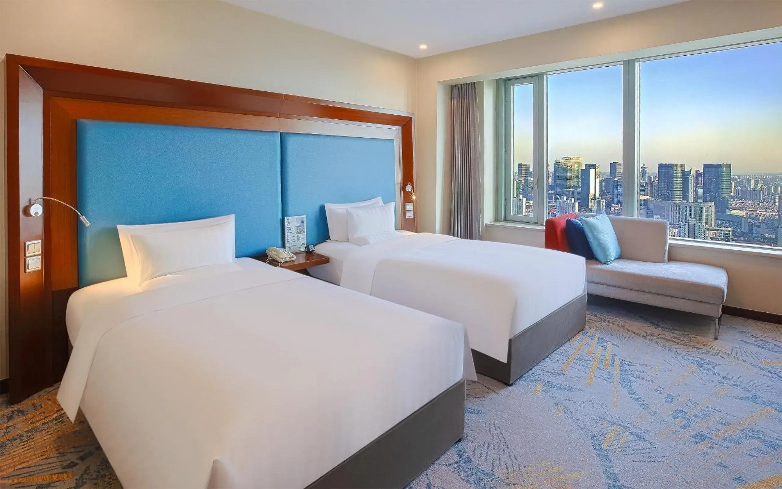 Standard Twin Room - City View, High Floor in Novotel Atlantis Shanghai - Enjoy our great-valued breakfast in our rooftop revolving restaurant with a stunning river view & utilize our FREE self-serviced laundry Standard Twin Room - City View, High Floor in Novotel Atlantis Shanghai - Enjoy our great-valued breakfast in our rooftop revolving restaurant with a stunning river view & utilize our FREE self-serviced laundry