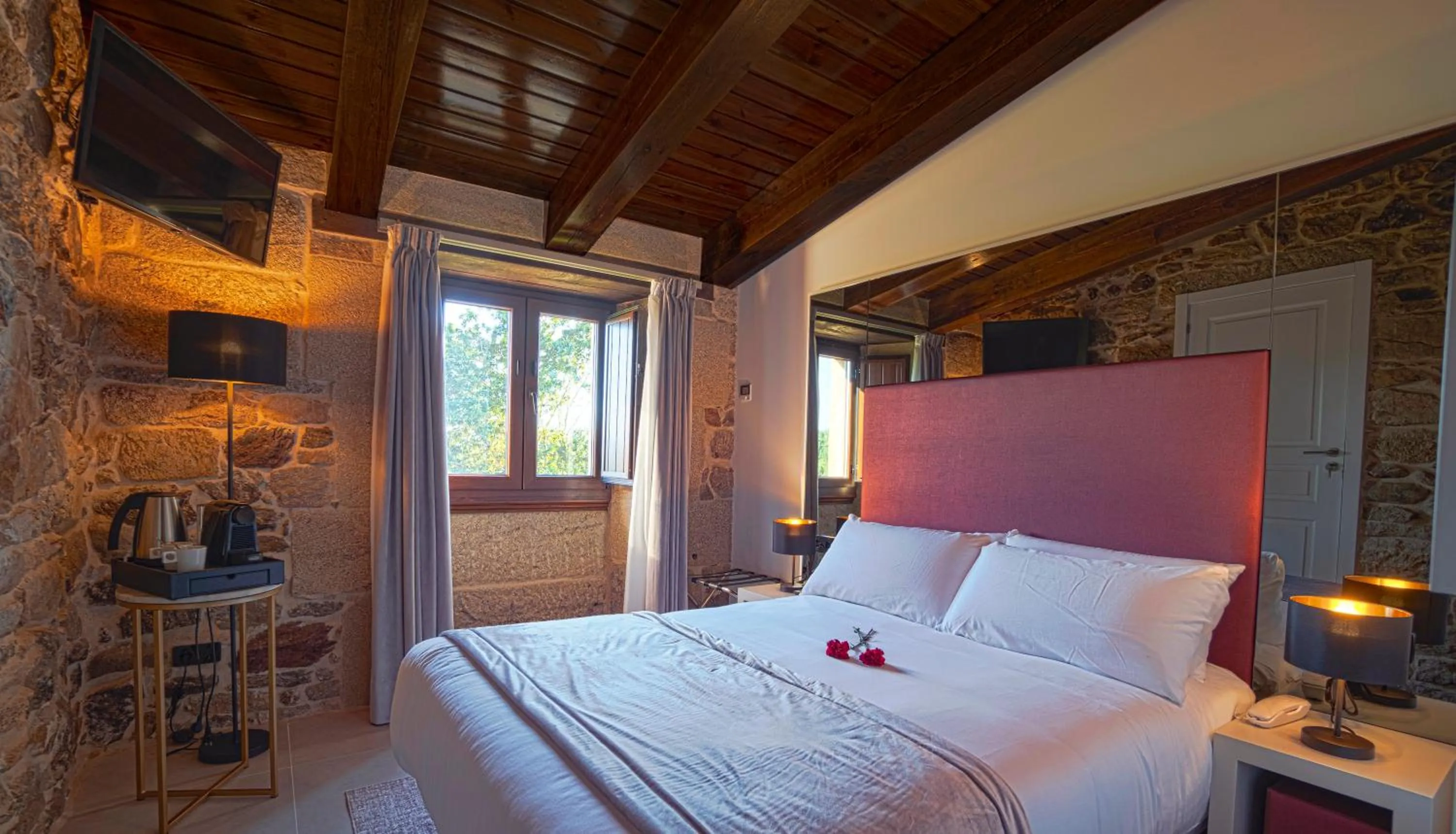 Bed in Hotel As Torres da Hermida