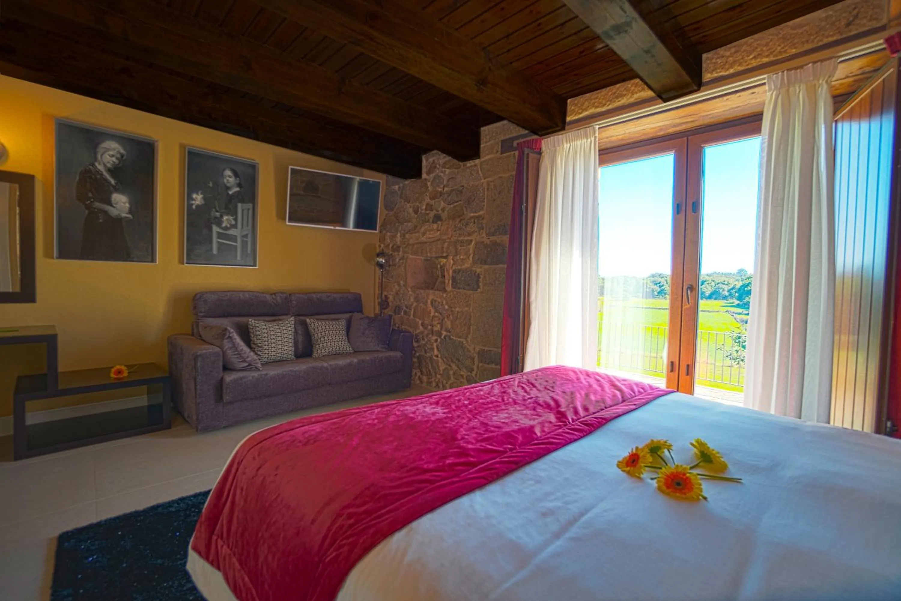 Bed in Hotel As Torres da Hermida